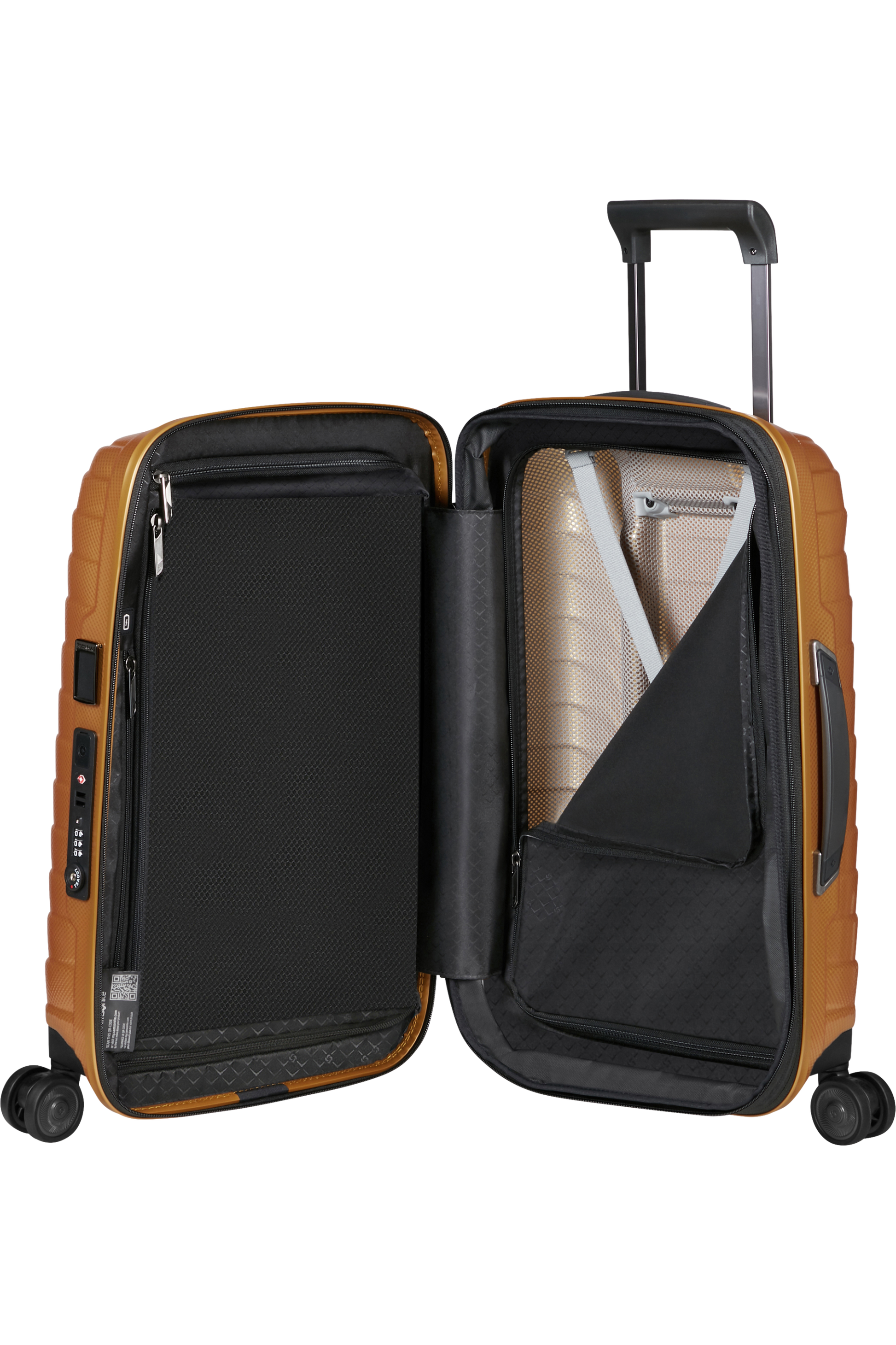Proxis Valise à 4 roues extensible 55cm - Honey Gold