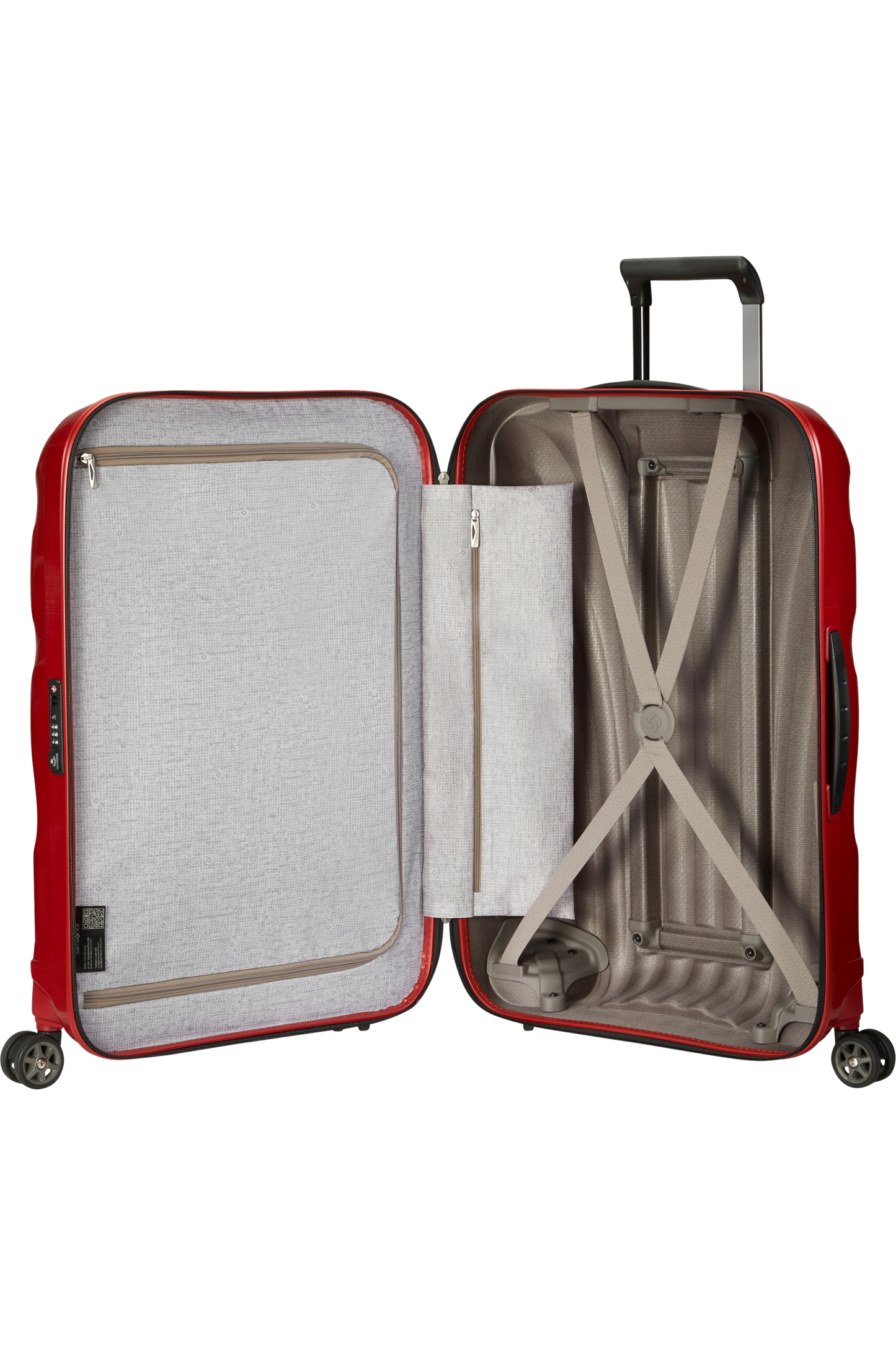 C-Lite Valise à 4 roues 81cm - Rouge piment