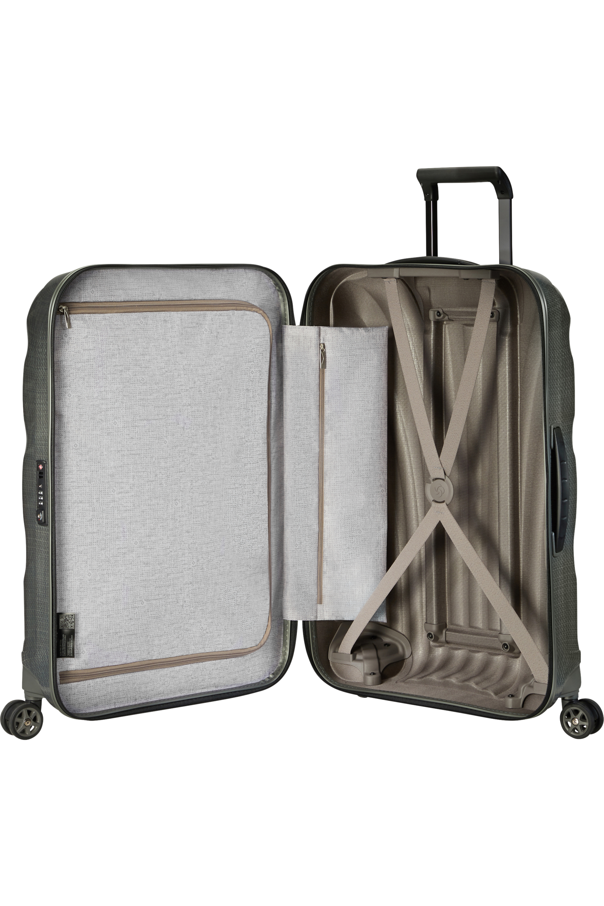 C-Lite Valise à 4 roues 81cm - Vert métal