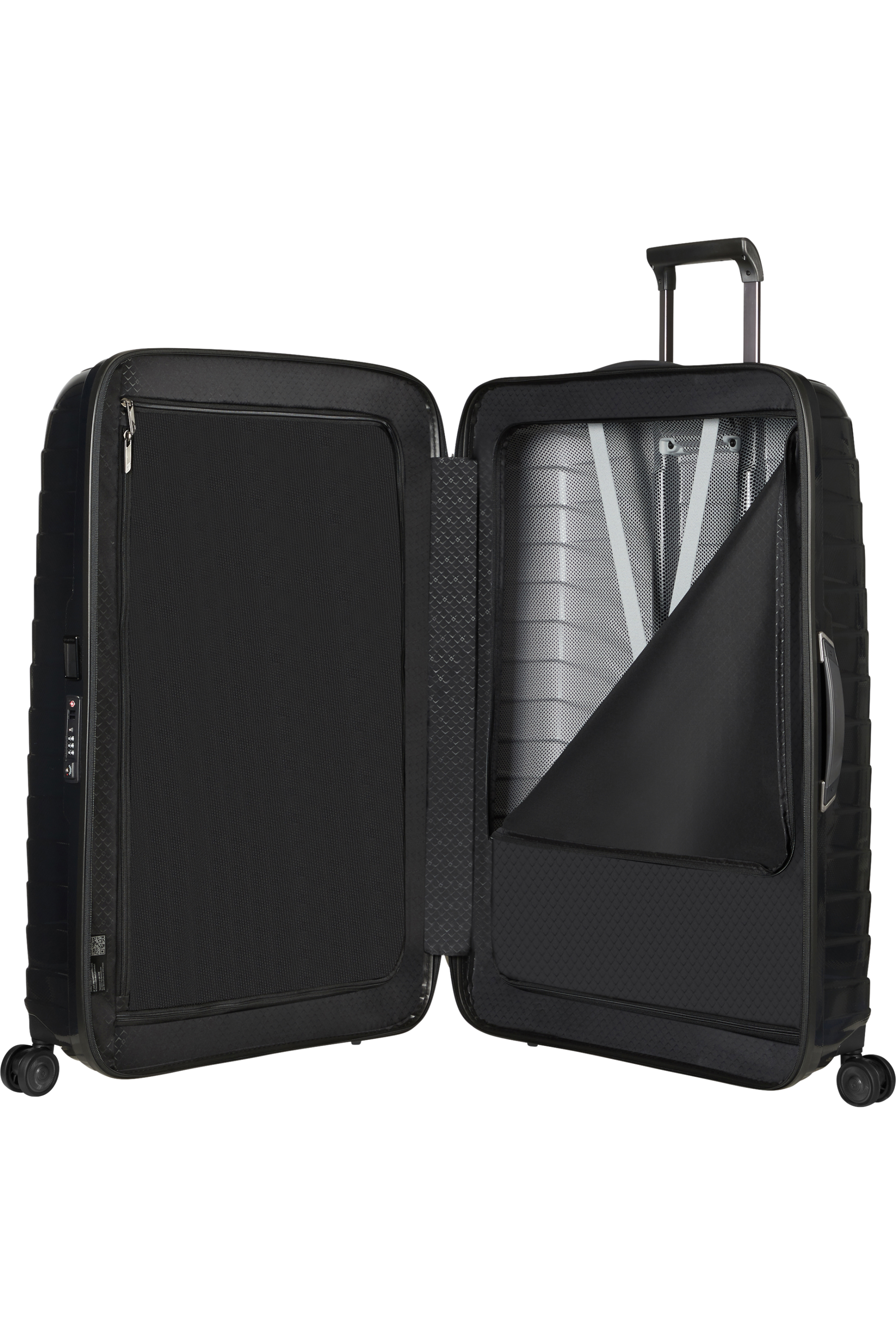 Proxis Valise à 4 roues 86cm - Noir