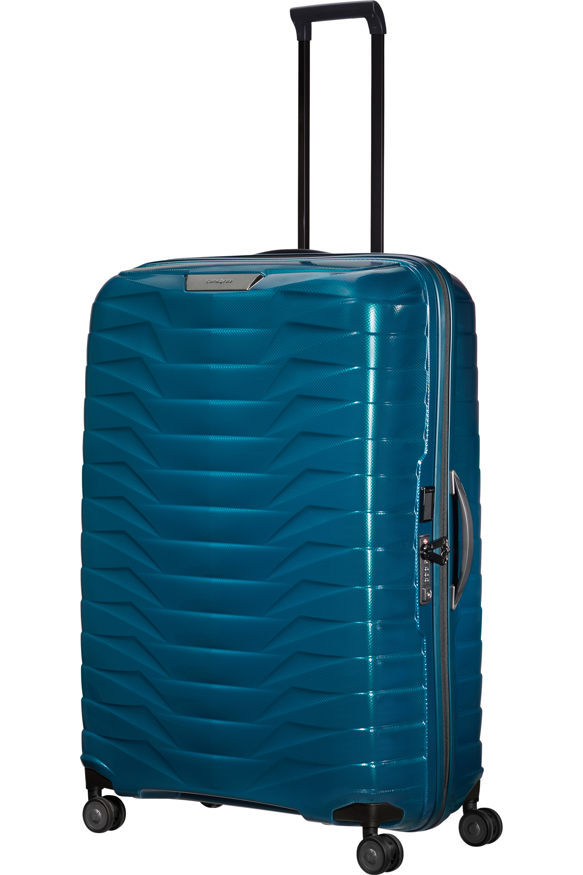 Proxis Valise à 4 roues 86cm - Bleu pétrole