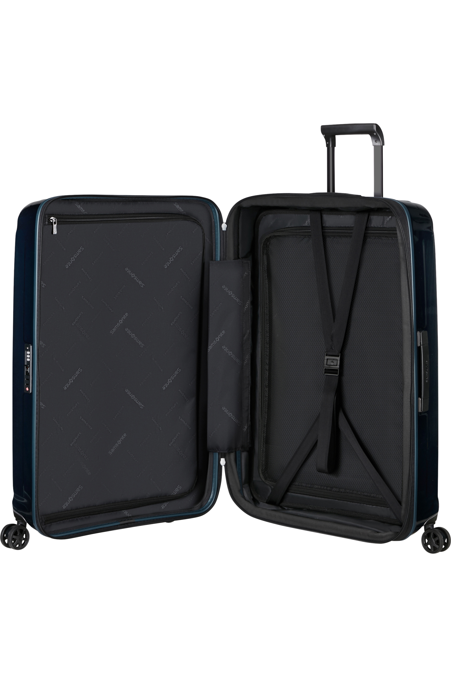 Nuon Valise à 4 roues extensible 75cm - Metallic Dark Blue
