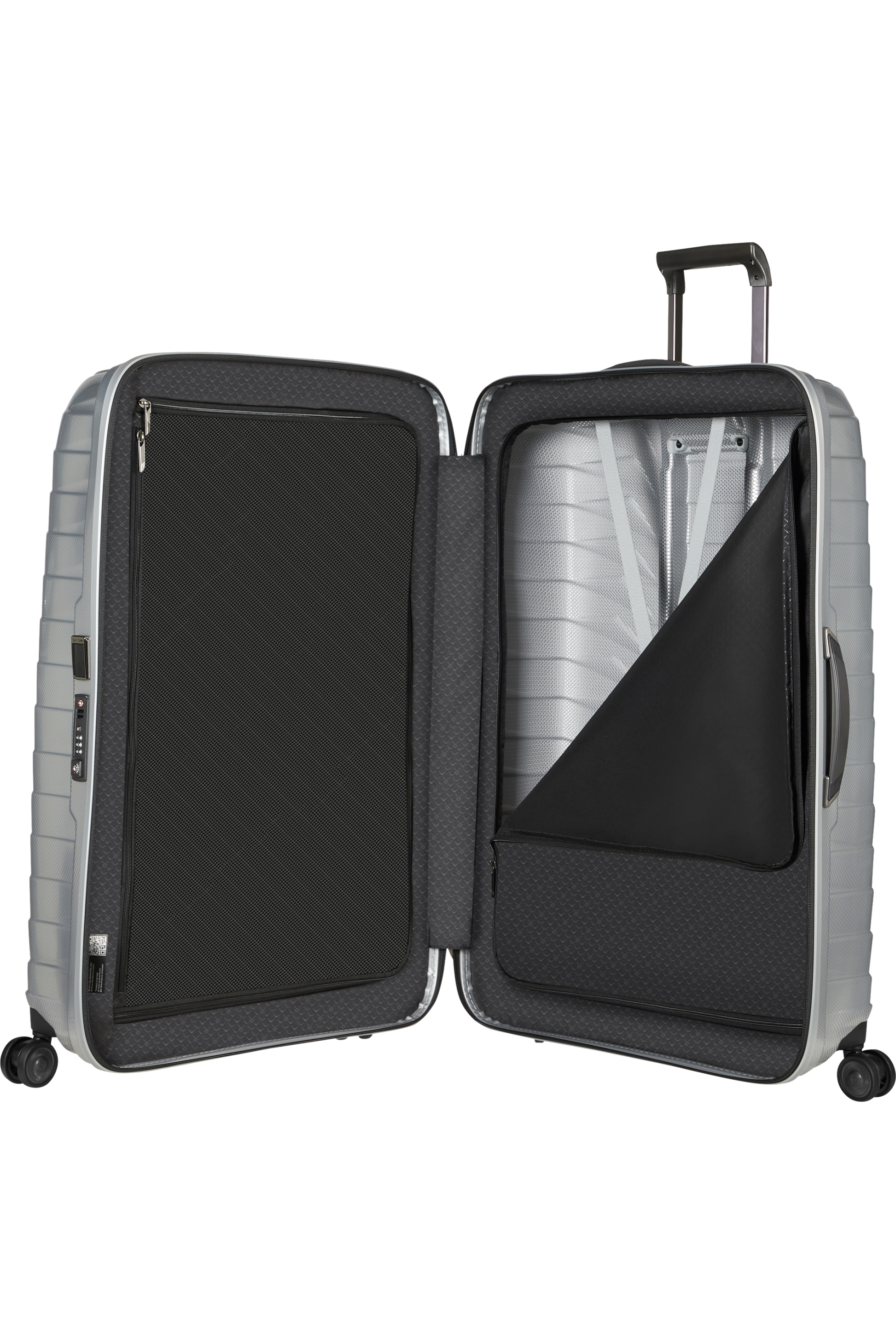 Proxis Valise à 4 roues 86cm - Argent