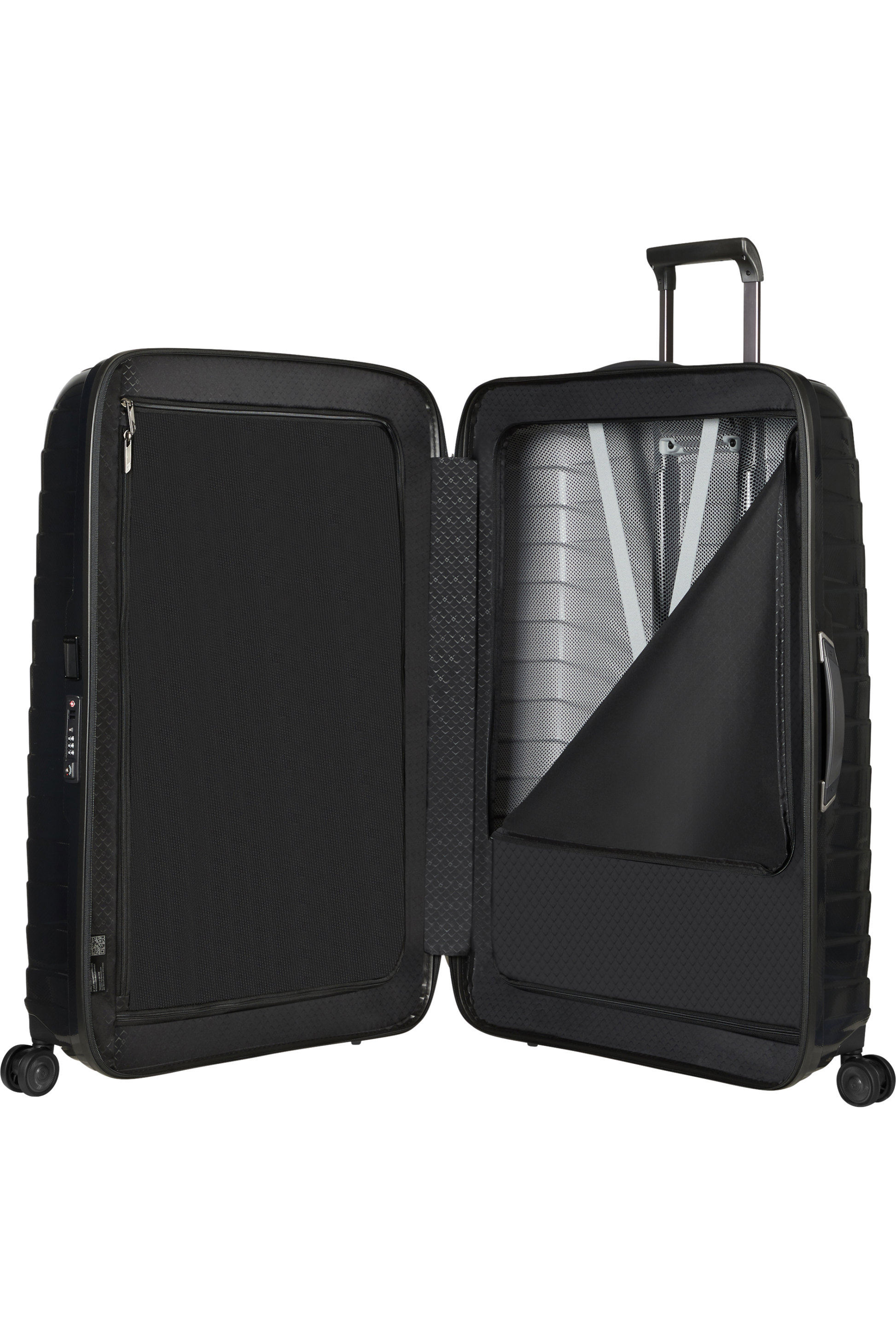 Proxis Valise à 4 roues 81cm - Noir
