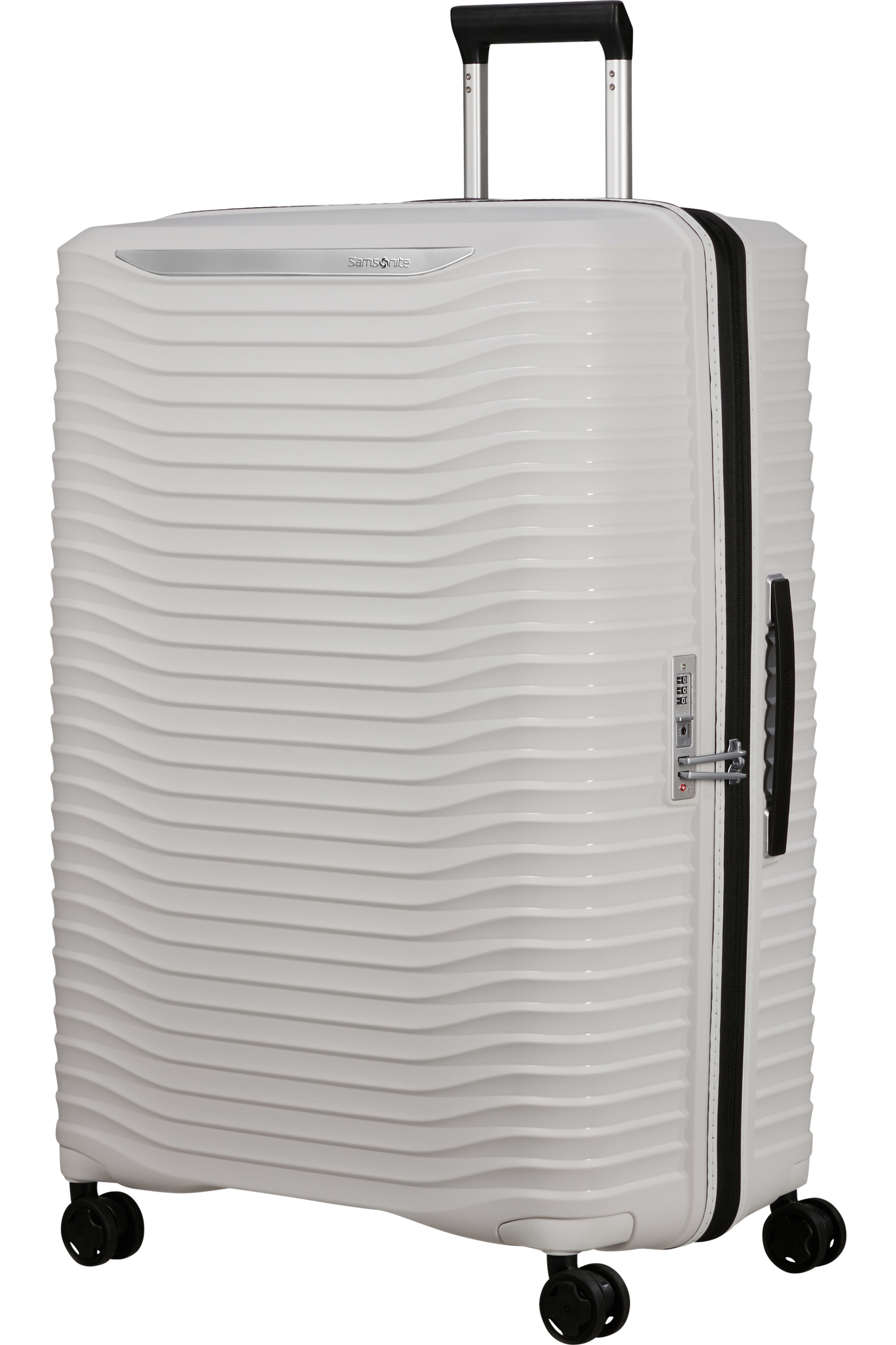 Upscape Valise à 4 roues extensible 81cm - Blanc Nuageux