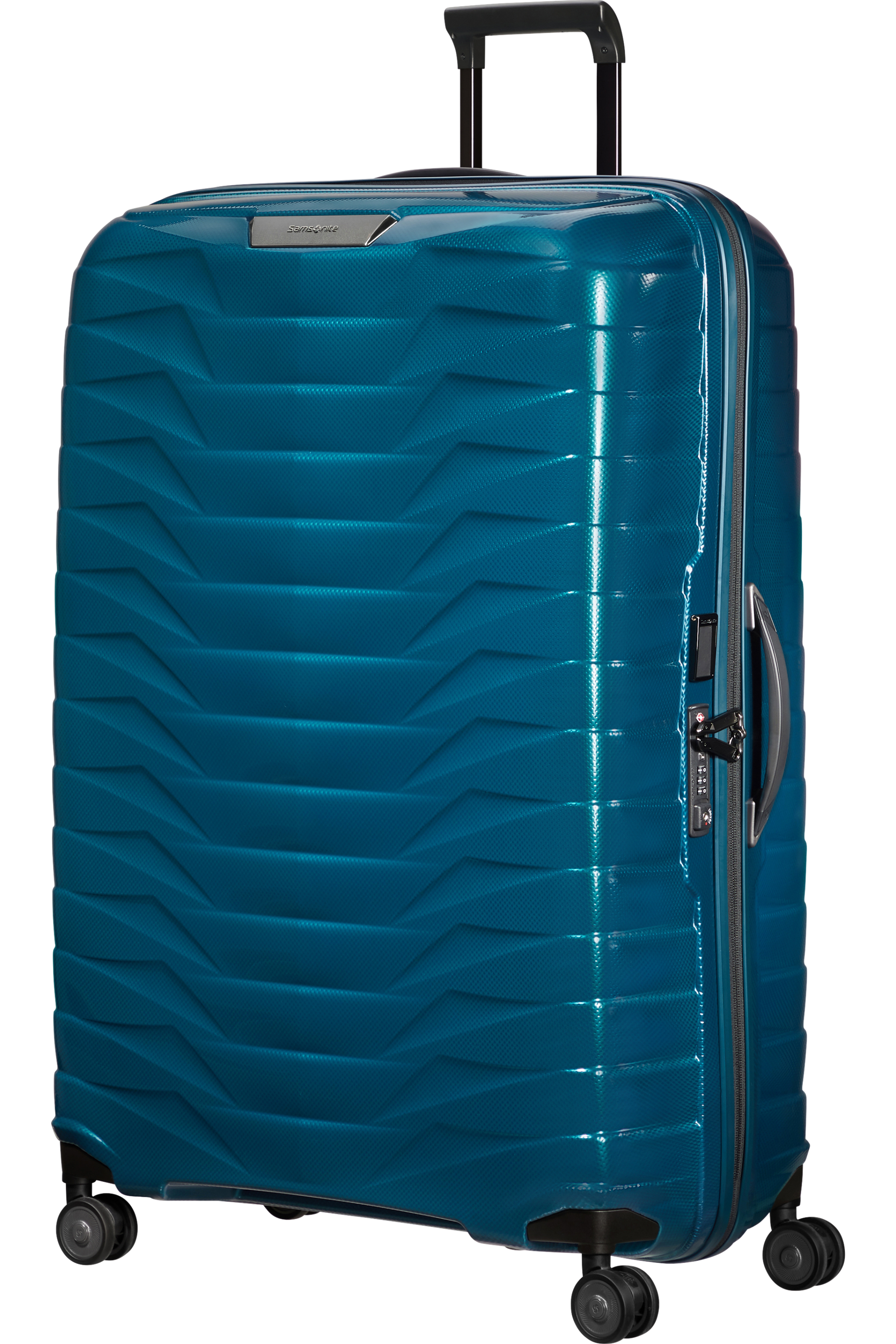 Proxis Valise à 4 roues 86cm - Bleu pétrole