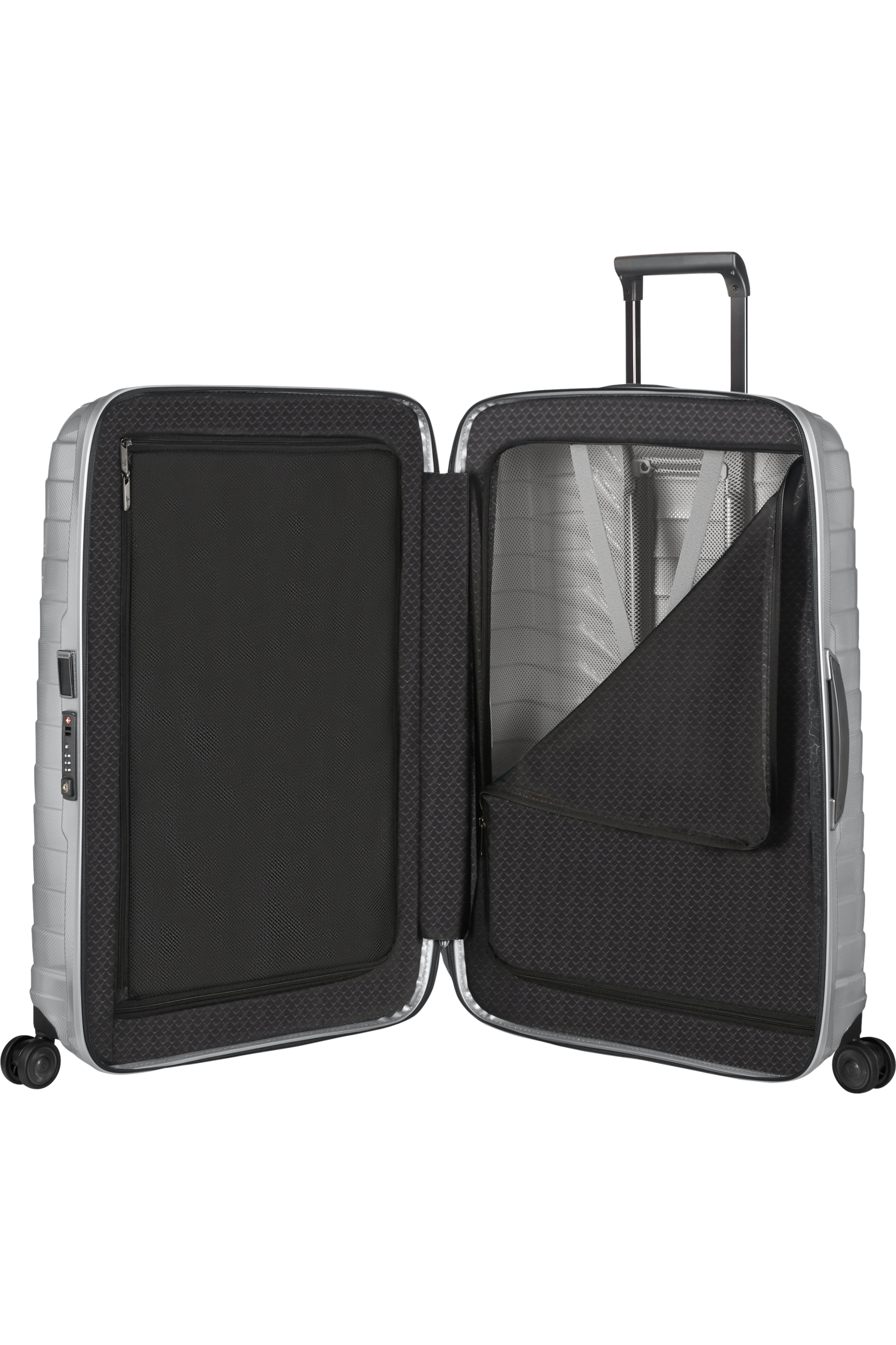 Proxis Valise à 4 roues 69cm - Argent