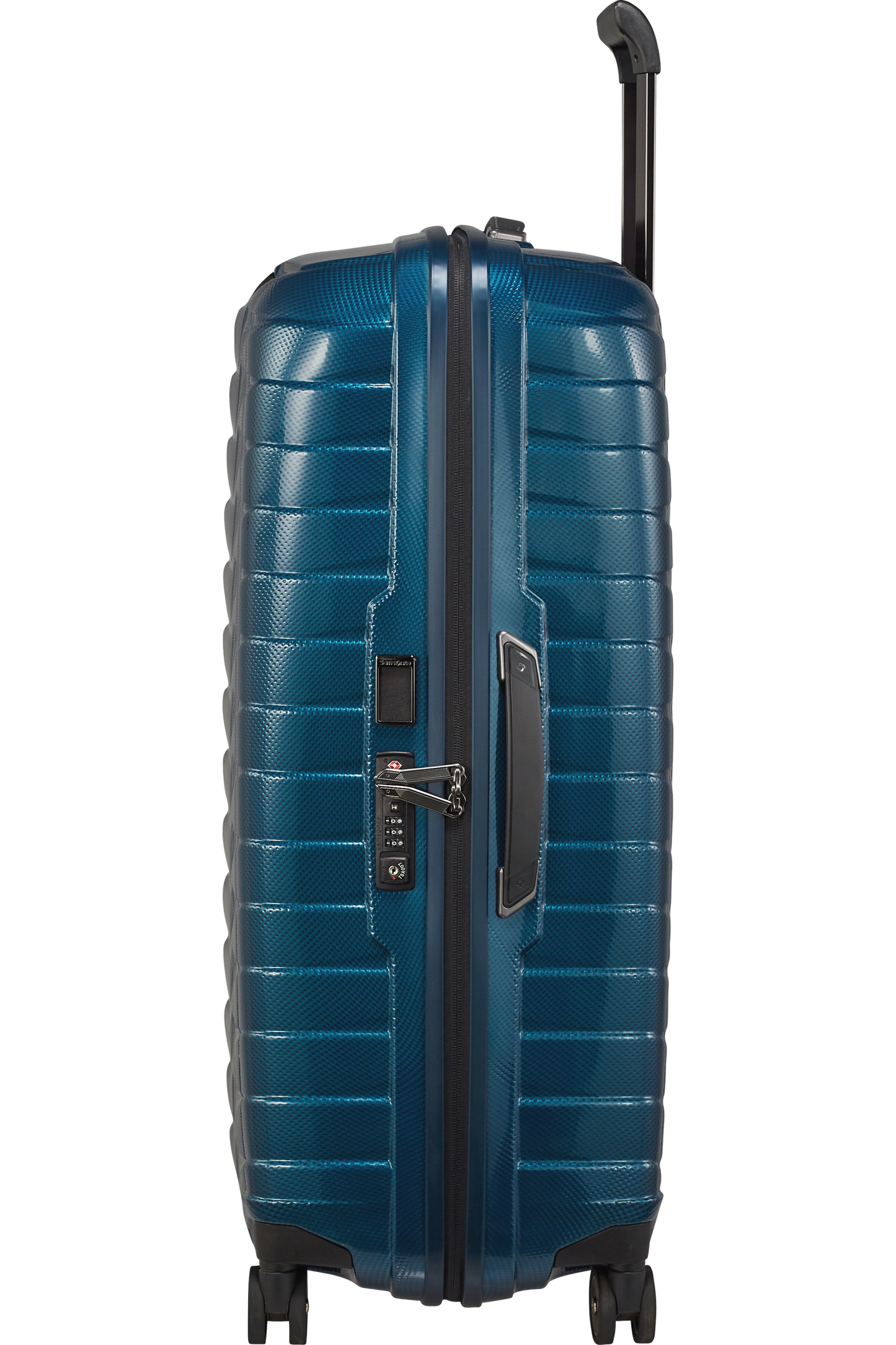 Proxis Valise à 4 roues 75cm - Bleu pétrole
