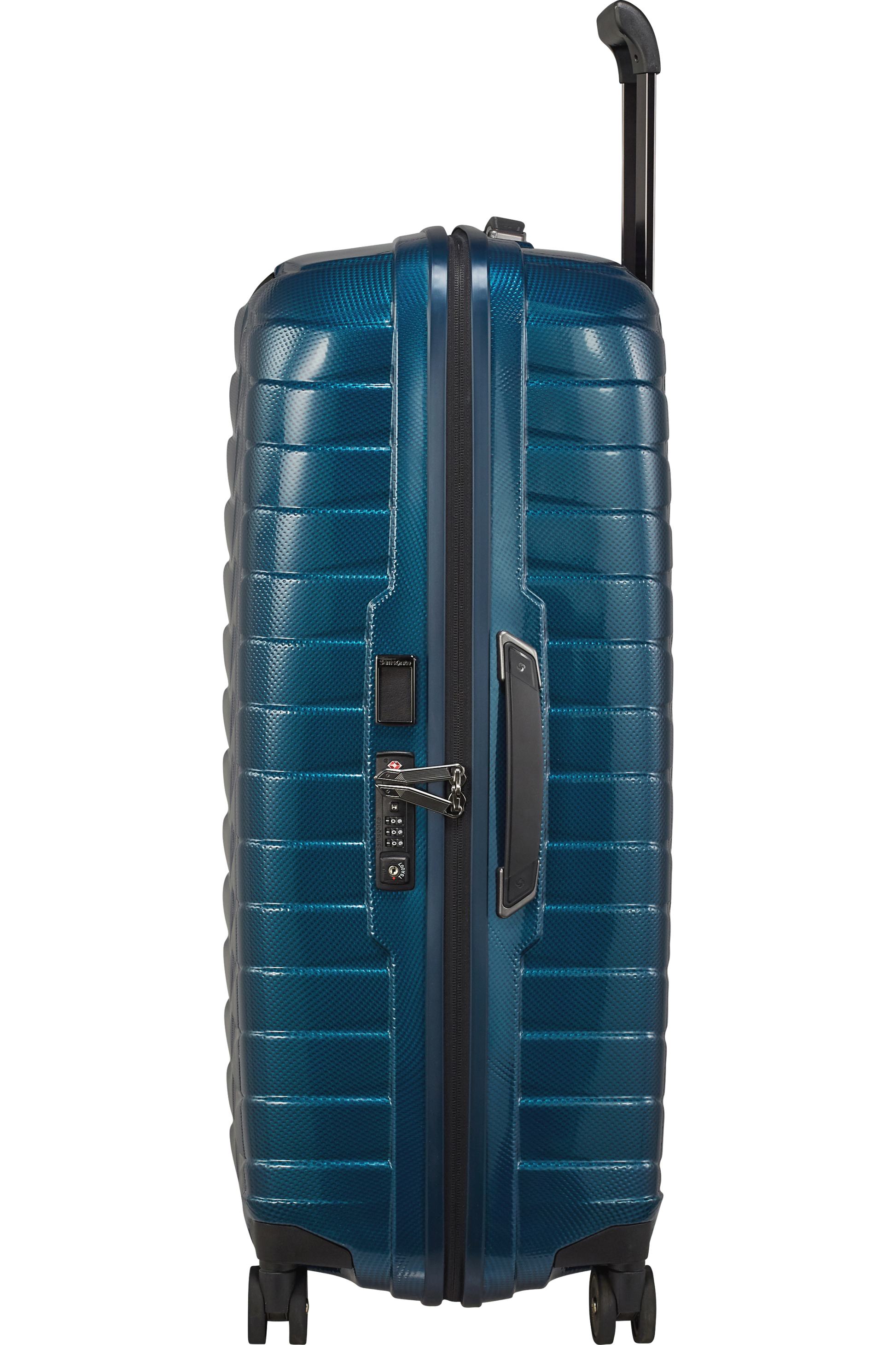 Proxis Valise à 4 roues 75cm - Bleu pétrole