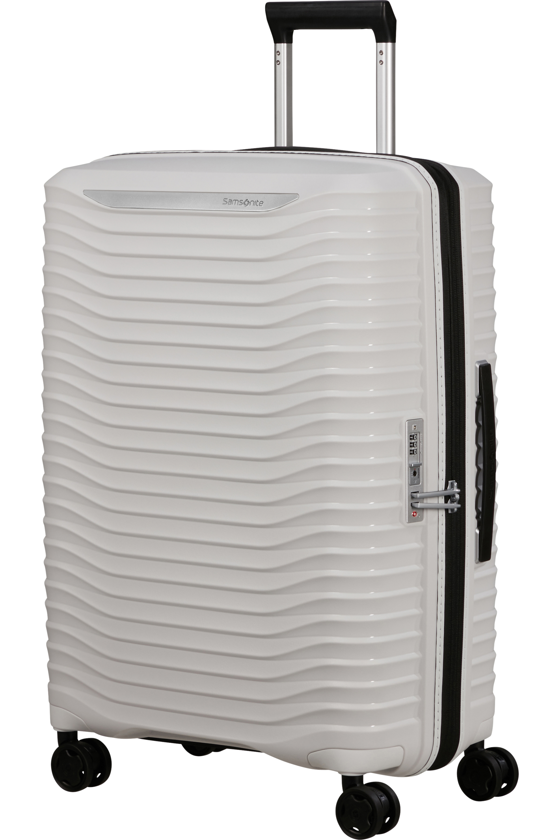 Upscape Valise à 4 roues extensible 68cm - Blanc Nuageux