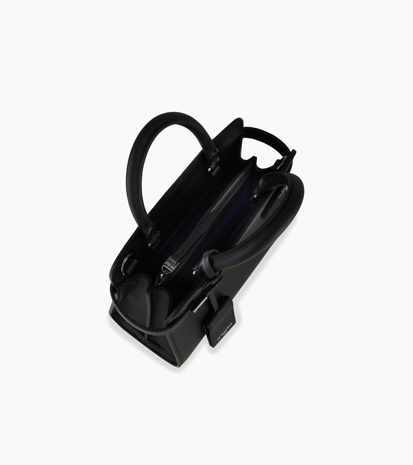 Petit sac à main Emilie en cuir grainé - Noir