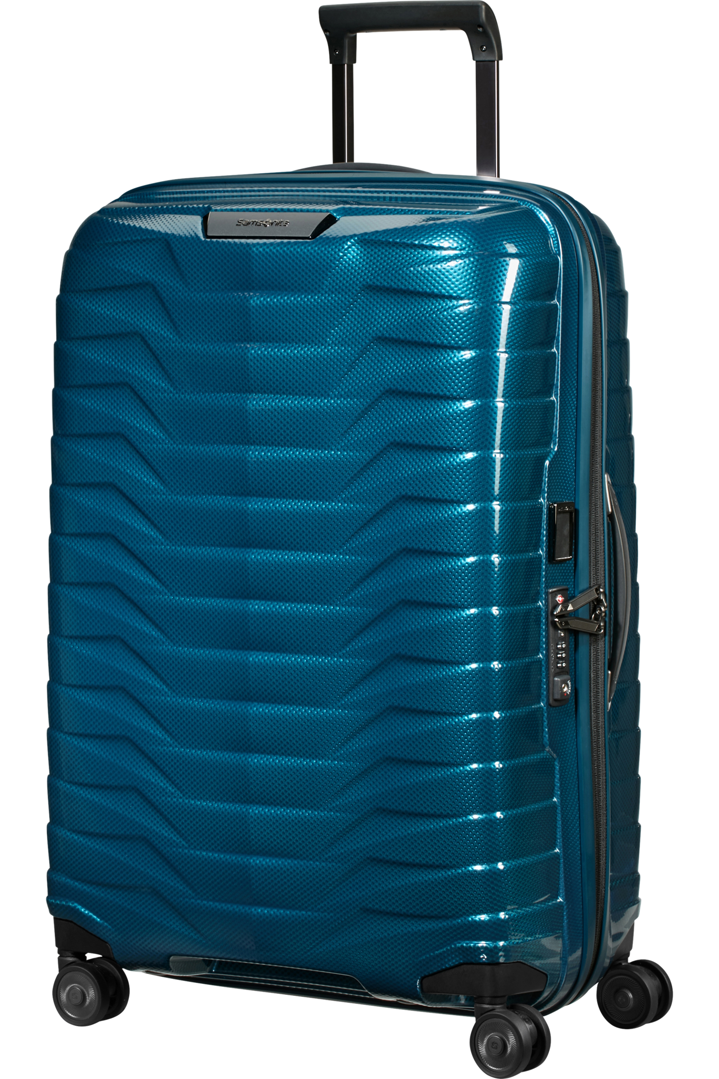 Proxis Valise à 4 roues 69cm - Bleu pétrole
