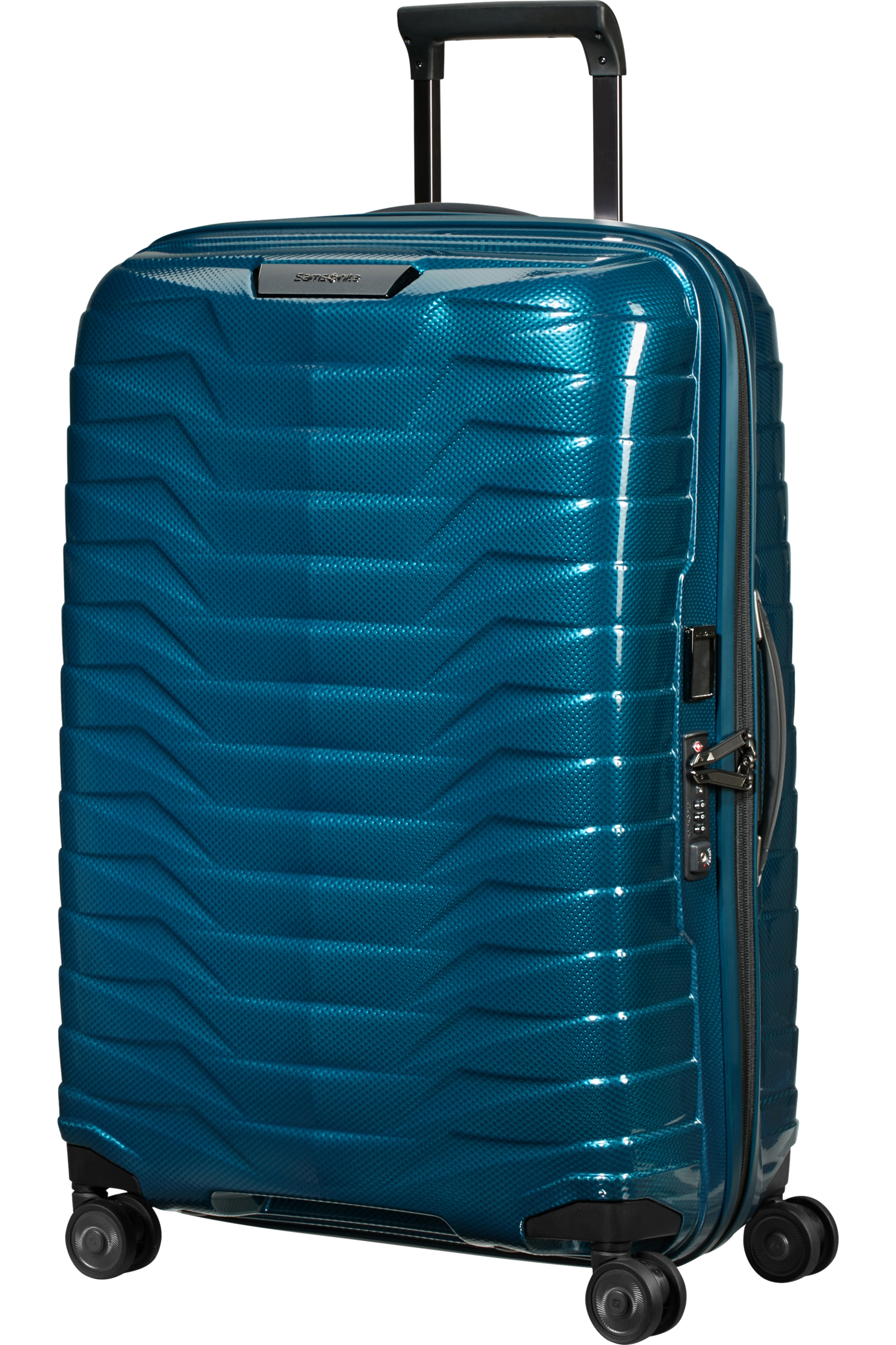Proxis Valise à 4 roues 69cm - Bleu pétrole
