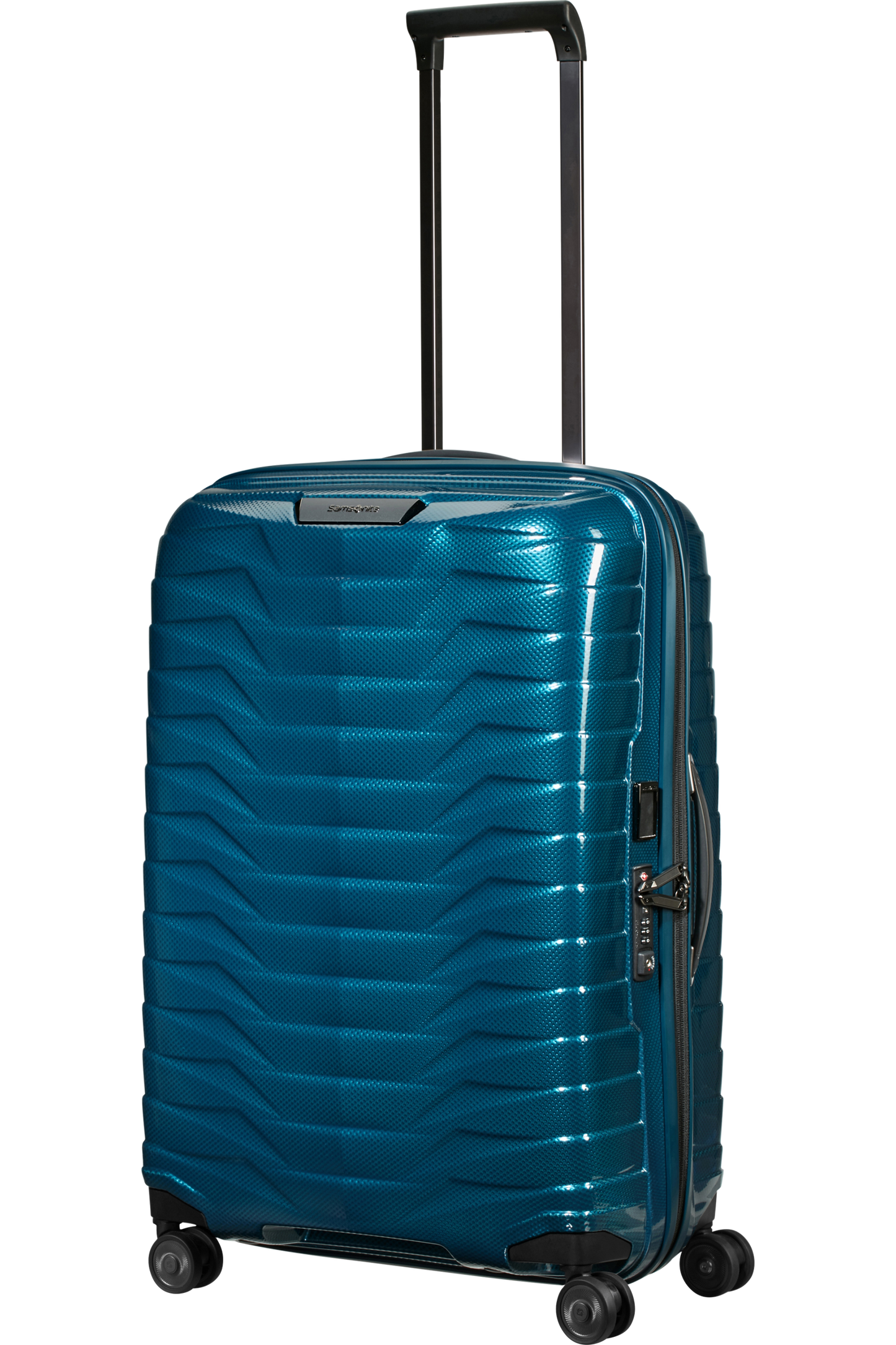 Proxis Valise à 4 roues 69cm - Bleu pétrole