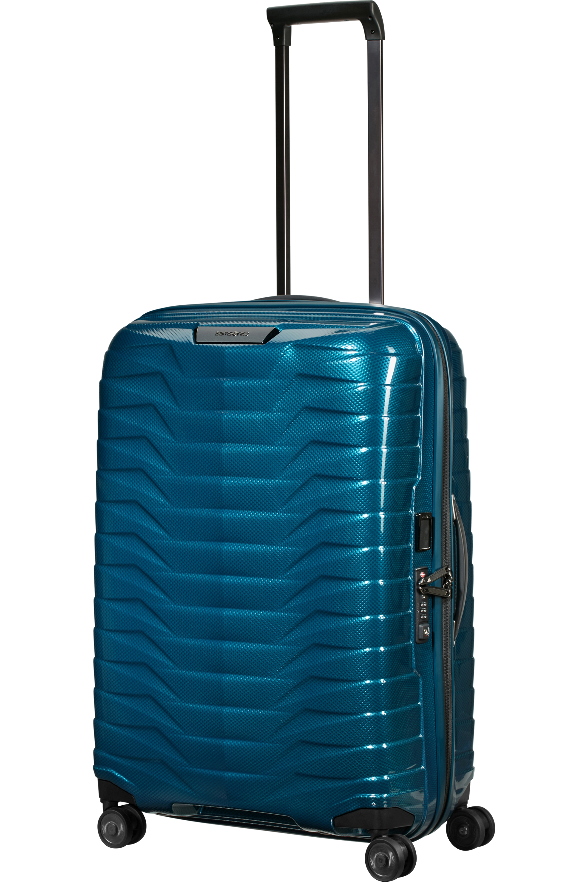 Proxis Valise à 4 roues 69cm - Bleu pétrole