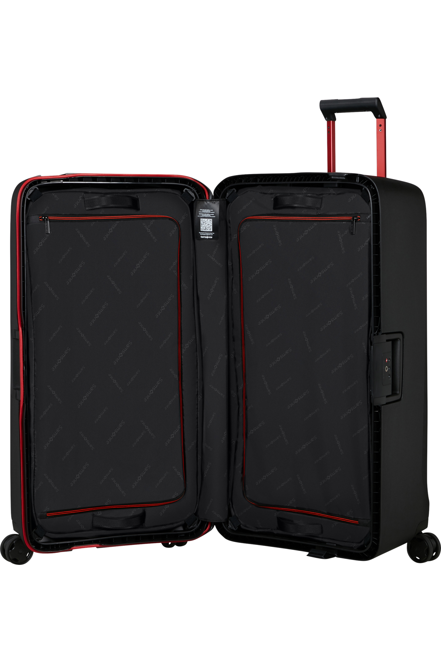 Essens Valise à 4 roues 80cm - Charcoal/Red