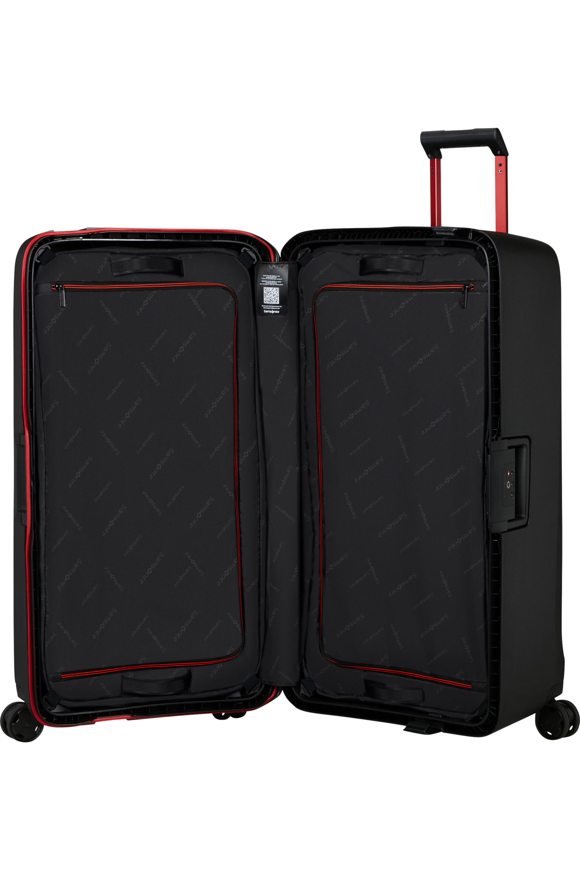 Essens Valise à 4 roues 80cm - Charcoal/Red