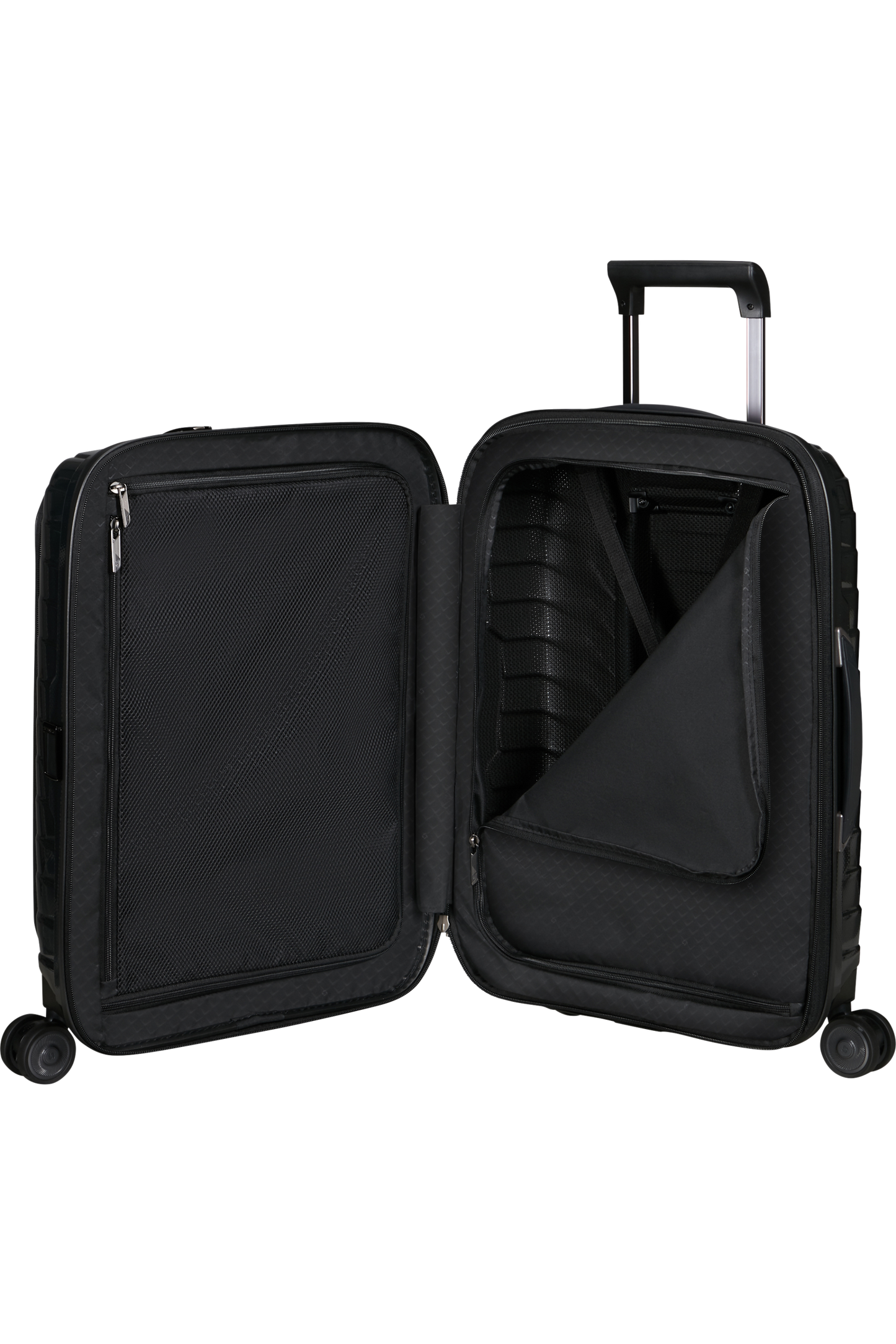 Proxis Valise à 4 roues extensible 55cm - Noir