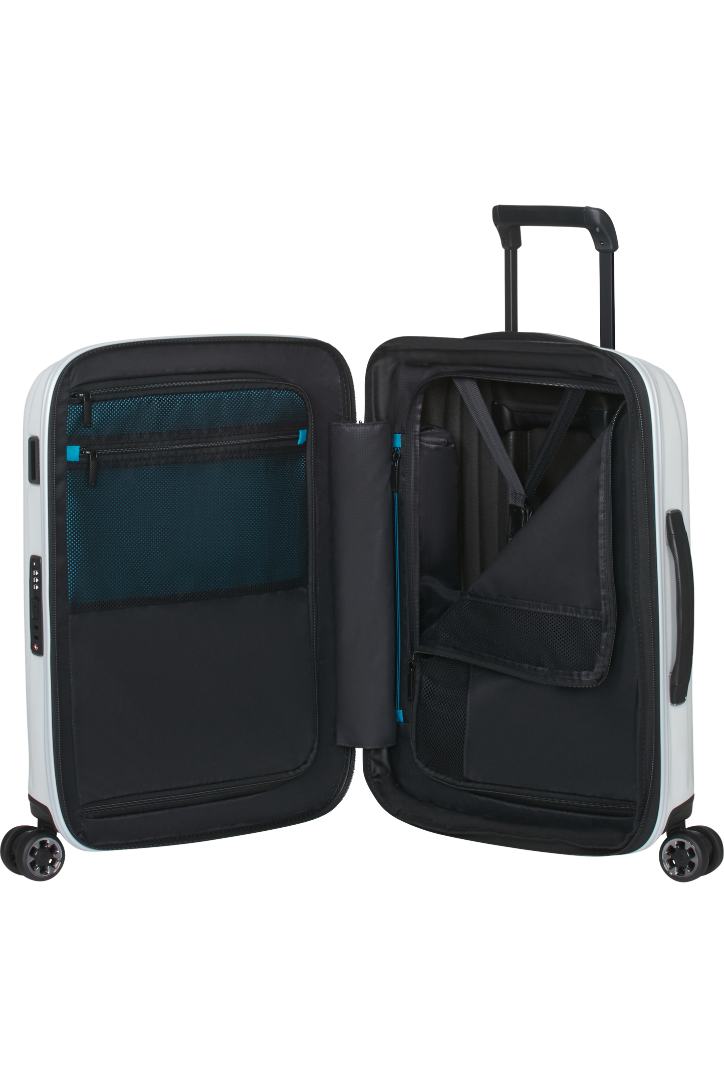 Nexis Valise à 4 roues extensible 55cm - Cotton White