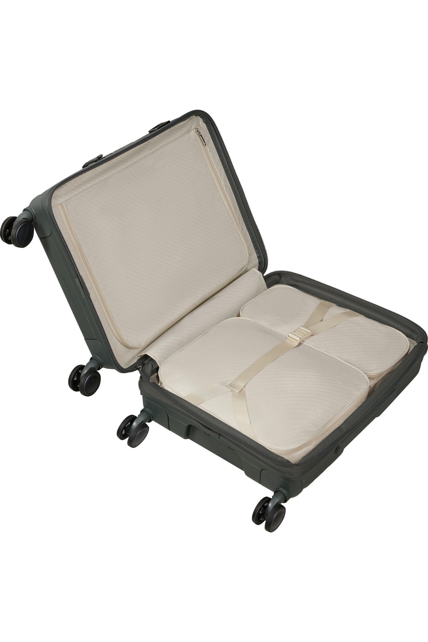 Paralux Valise 4 roues extensible 55cm - Vert olive