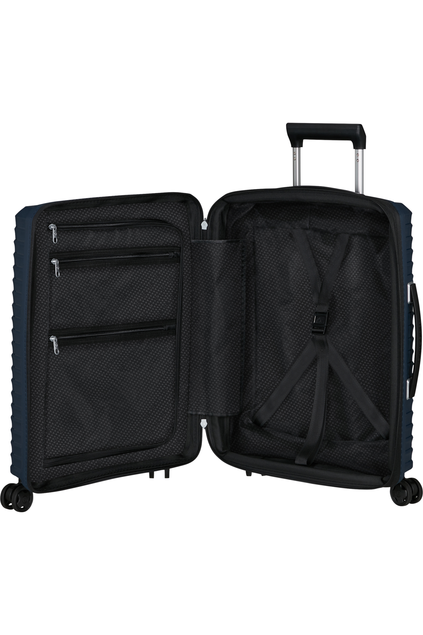 Upscape Valise à 4 roues extensible 55cm - Blue Nights