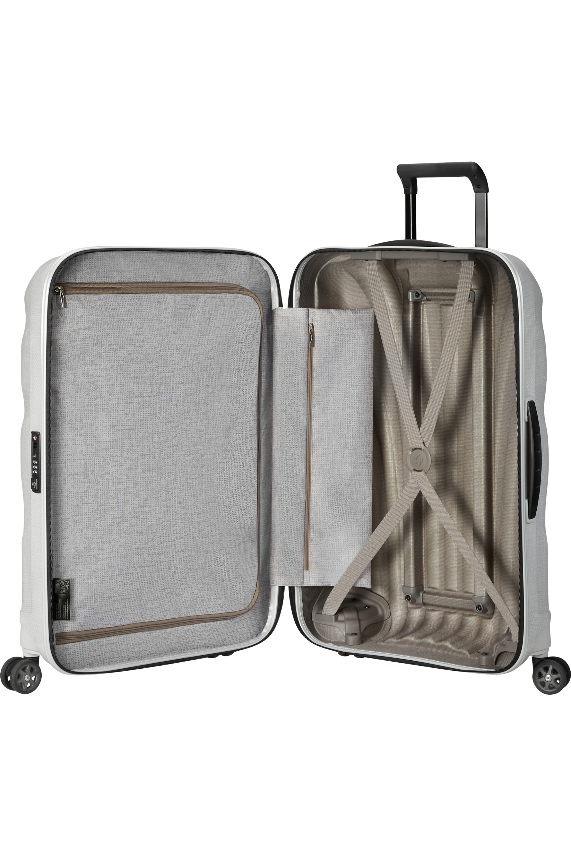 C-Lite Valise à 4 roues 81cm - Blanc cassé