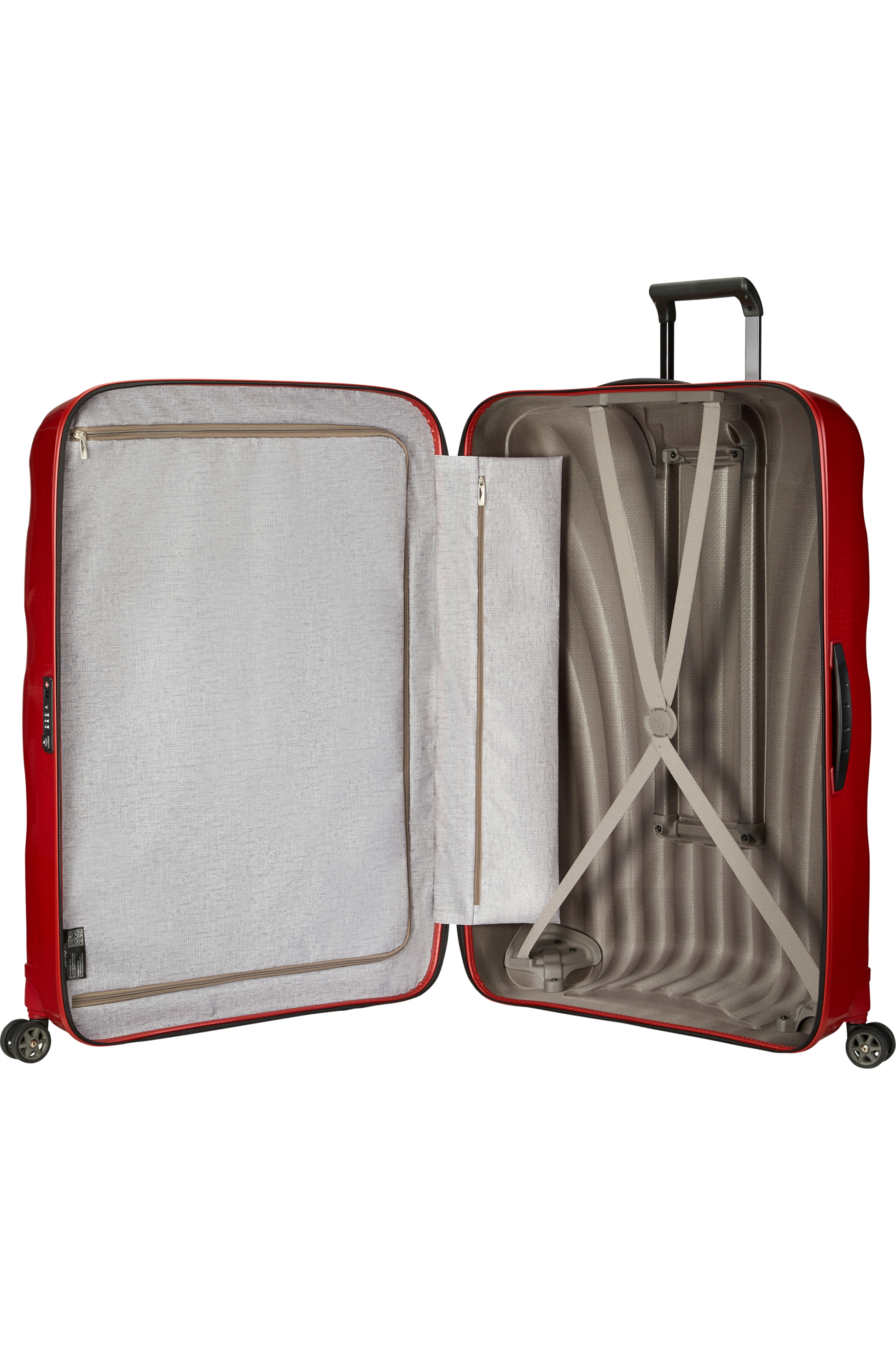 C-Lite Valise à 4 roues 86cm - Rouge piment