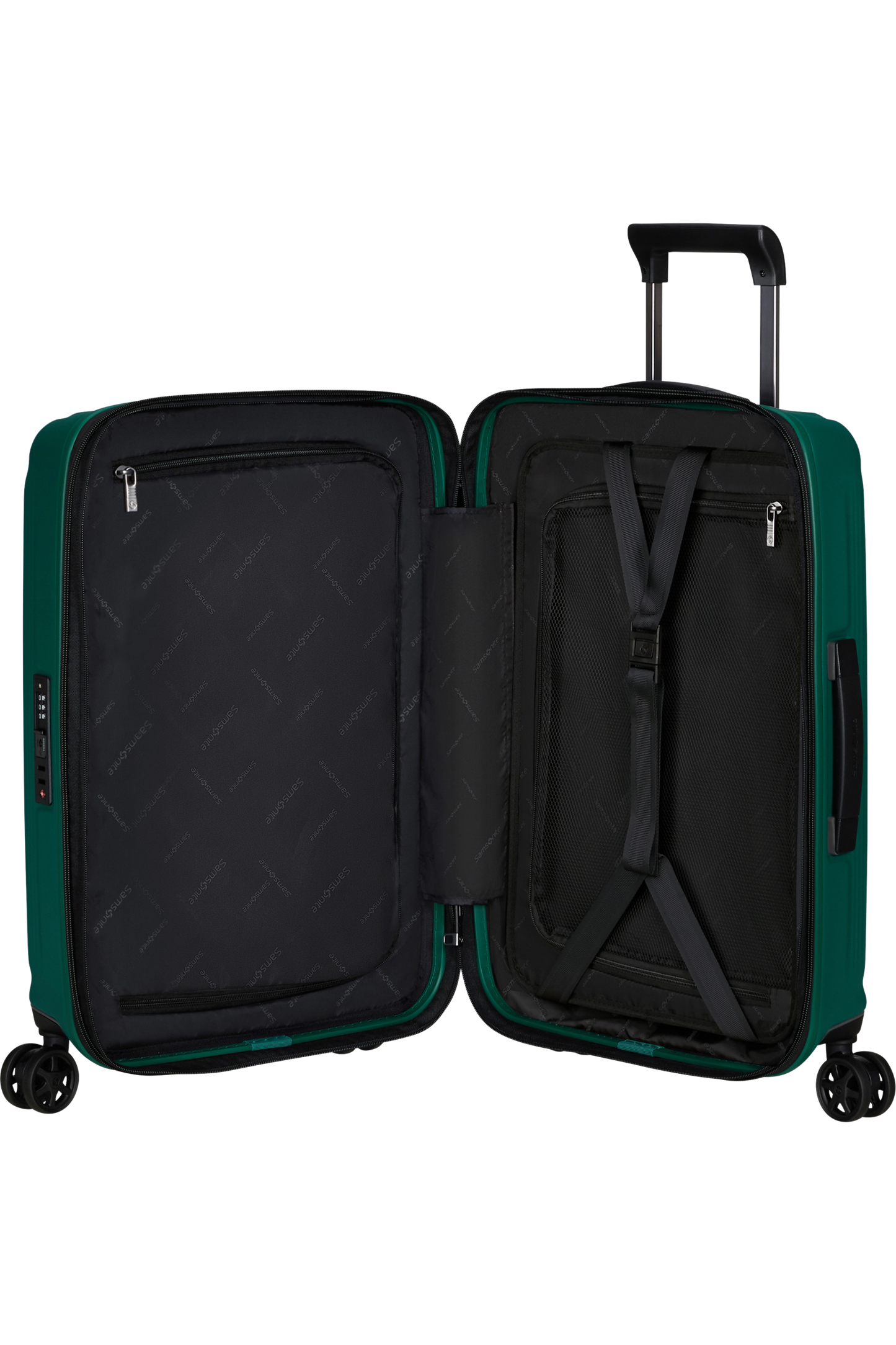 Nuon Valise à 4 roues extensible 55cm no USB - Pine Green