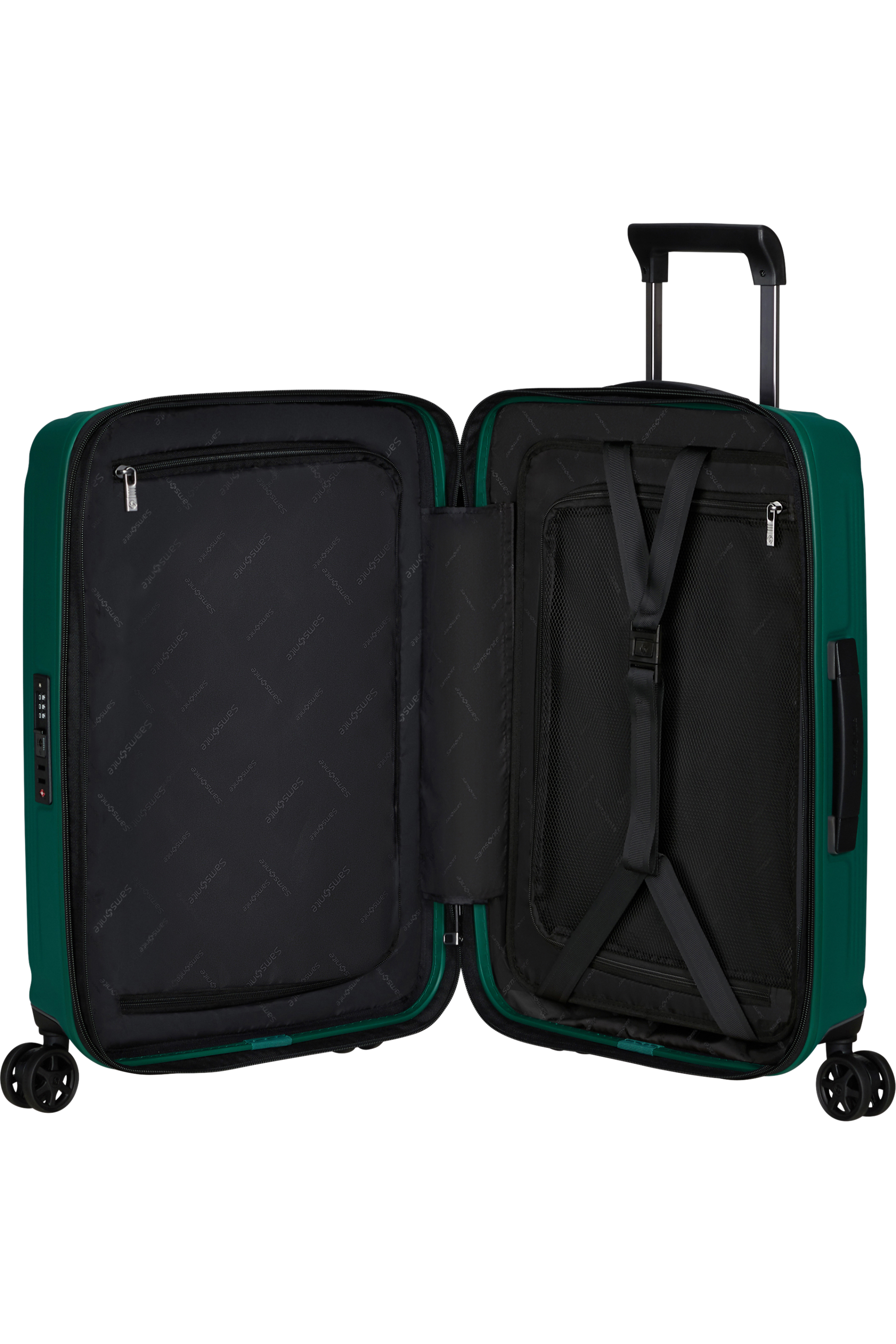 Nuon Valise à 4 roues extensible 55cm no USB - Pine Green