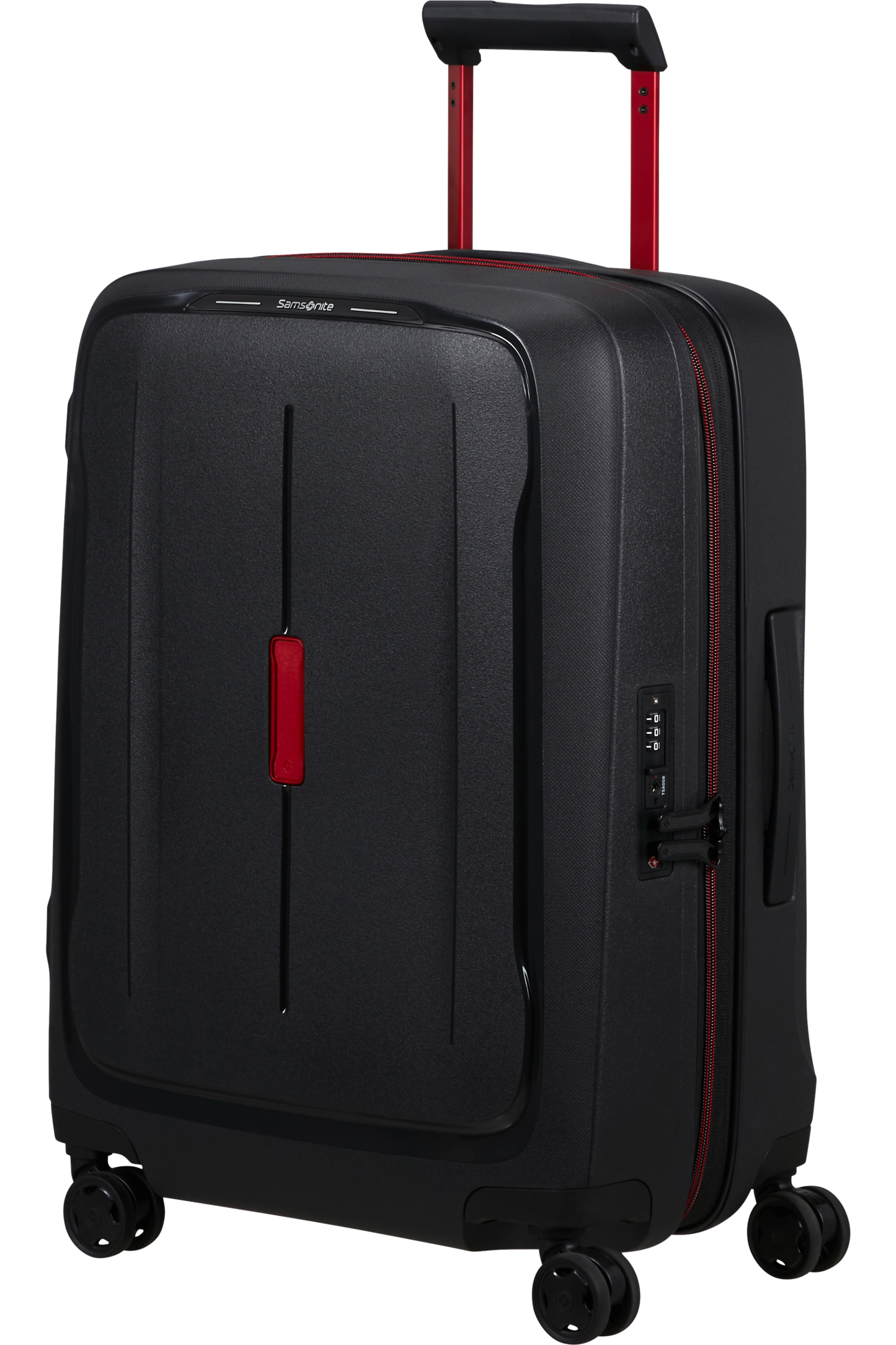 Essens Valise à 4 roues extensible 55cm - Charcoal/Red