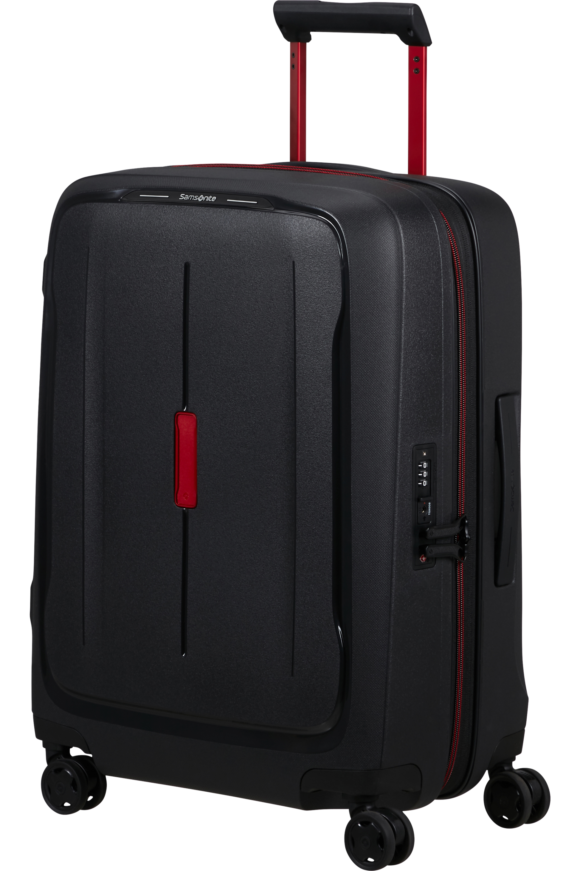 Essens Valise à 4 roues extensible 55cm - Charcoal/Red