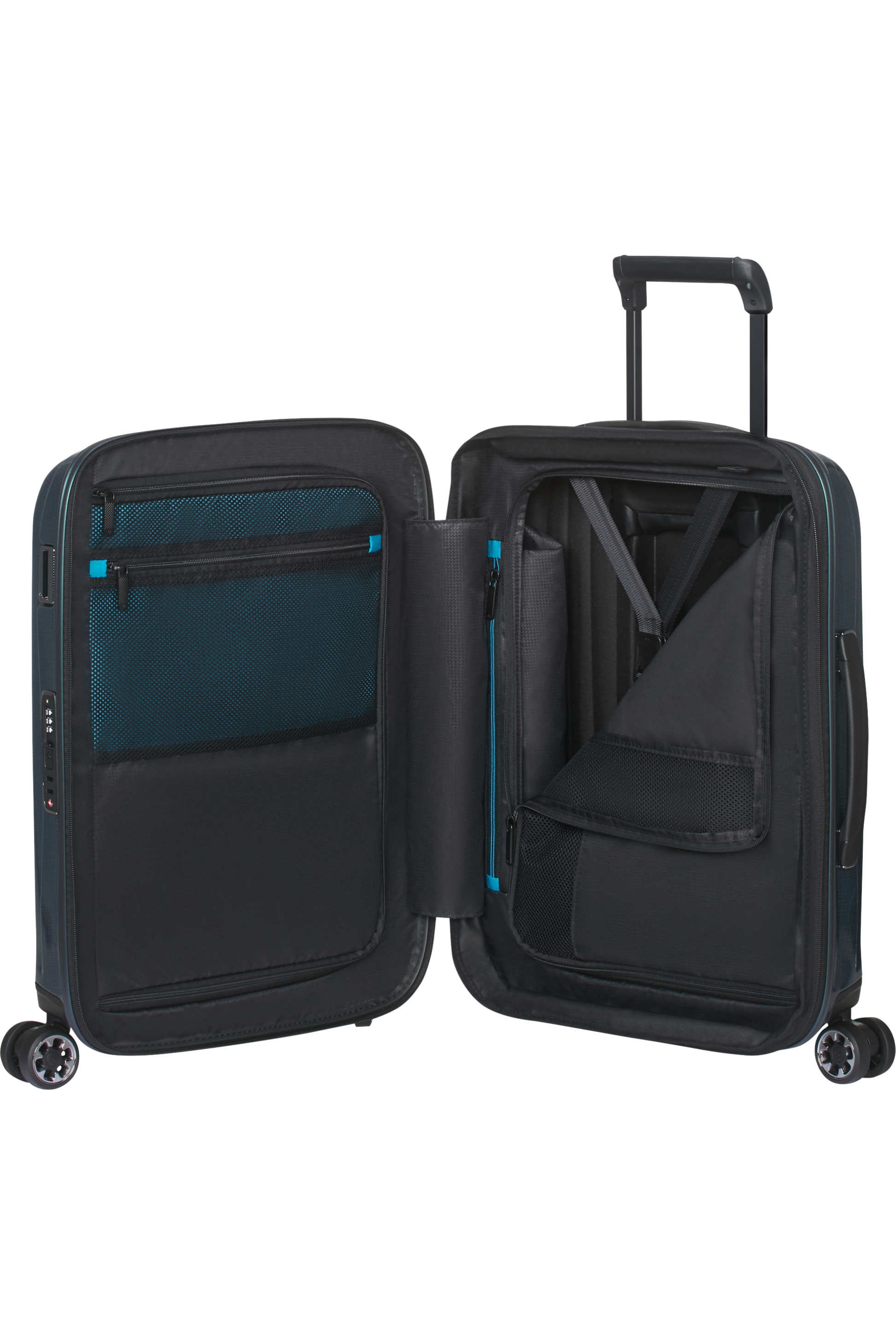 Nexis Valise à 4 roues extensible 55cm - Deep Petrol