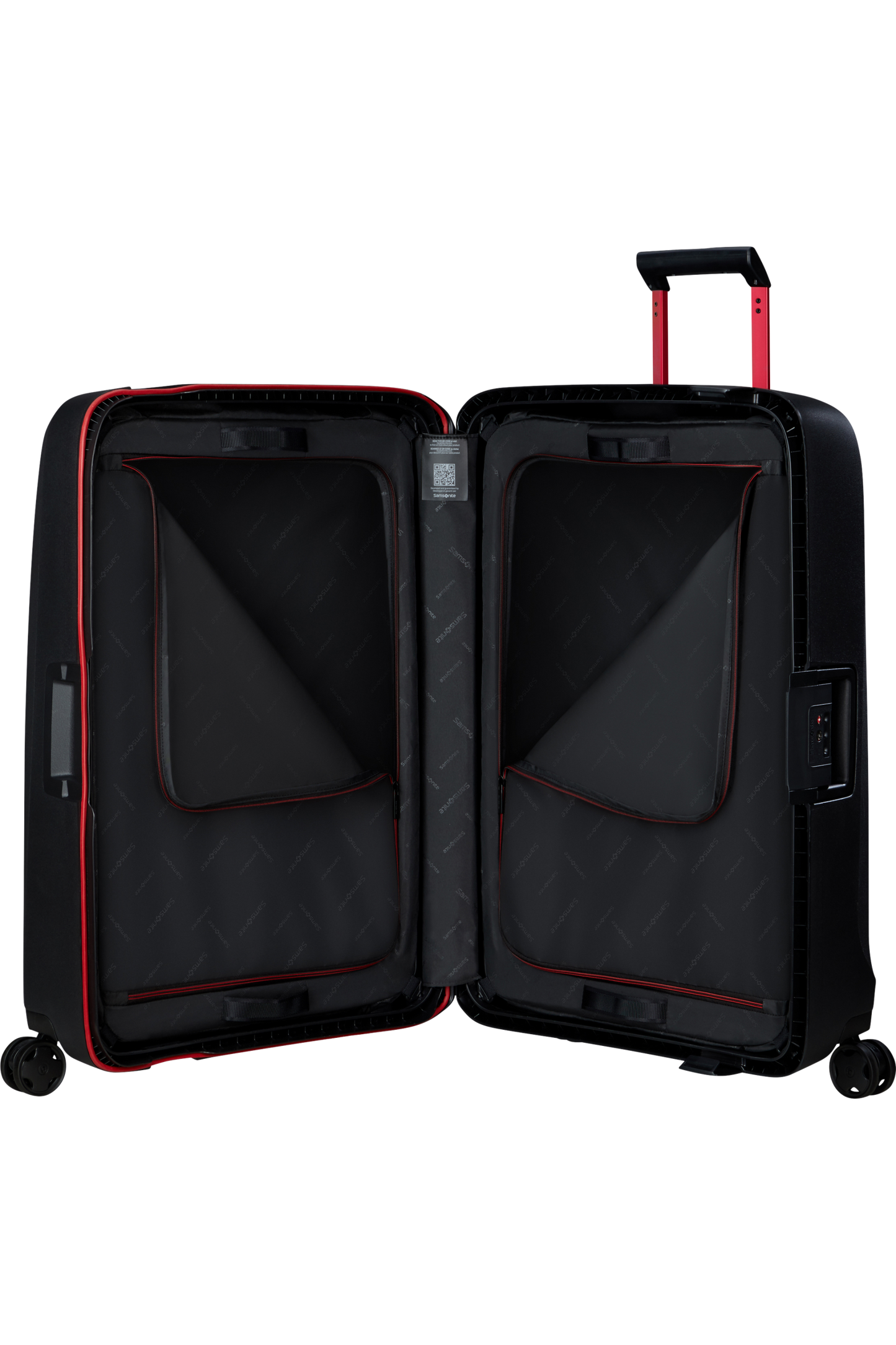 Essens Valise à 4 roues 75cm - Charcoal/Red