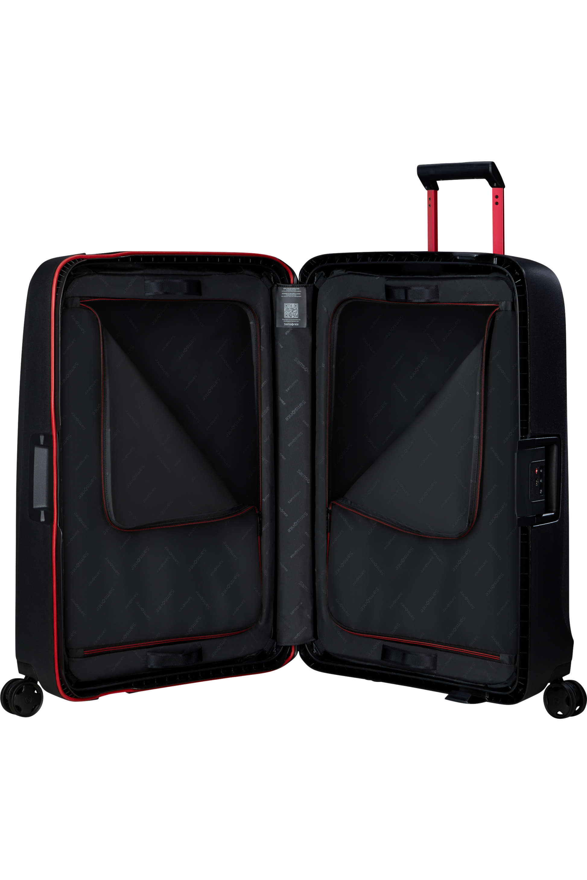 Essens Valise à 4 roues 75cm - Charcoal/Red