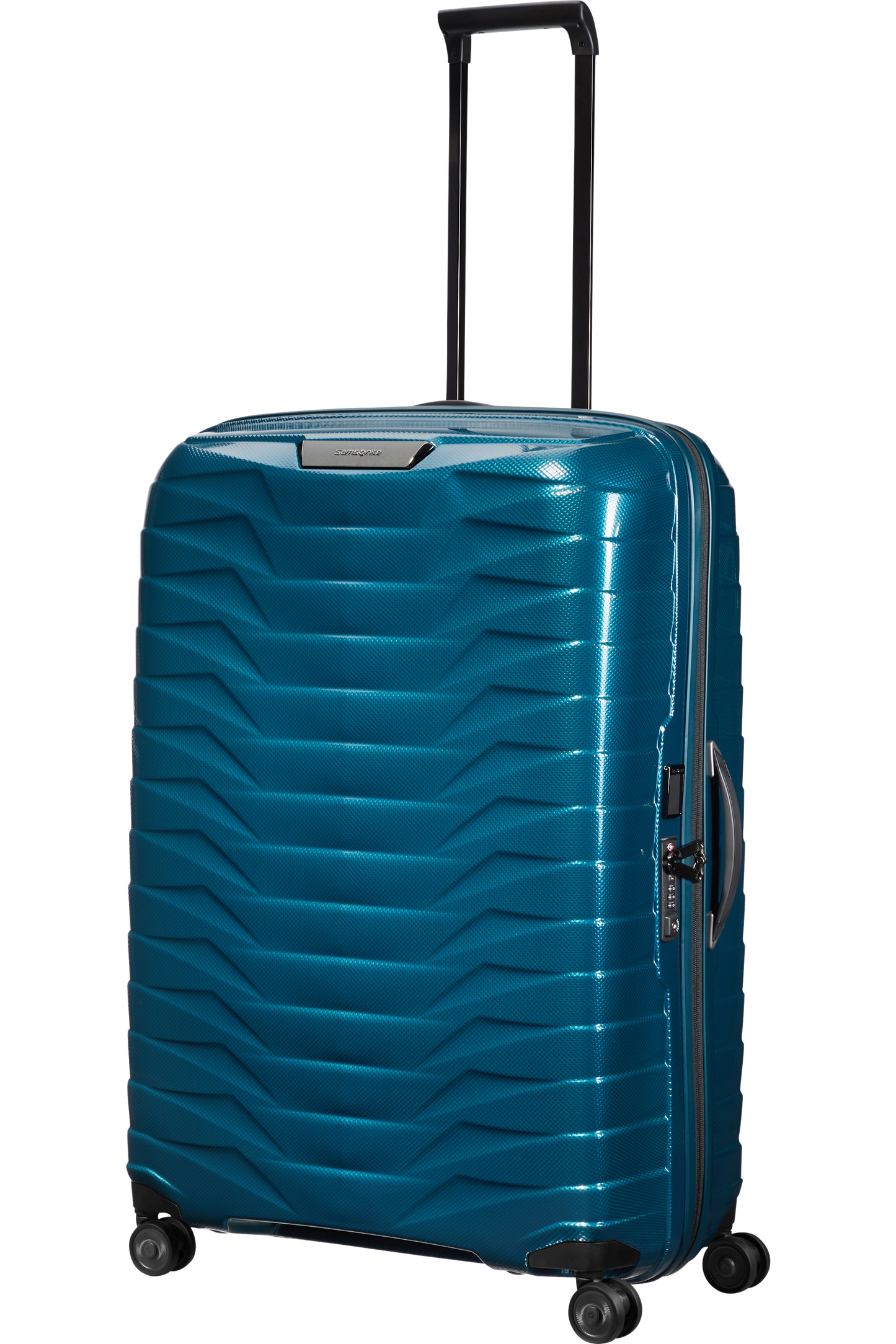 Proxis Valise à 4 roues 81cm - Bleu pétrole