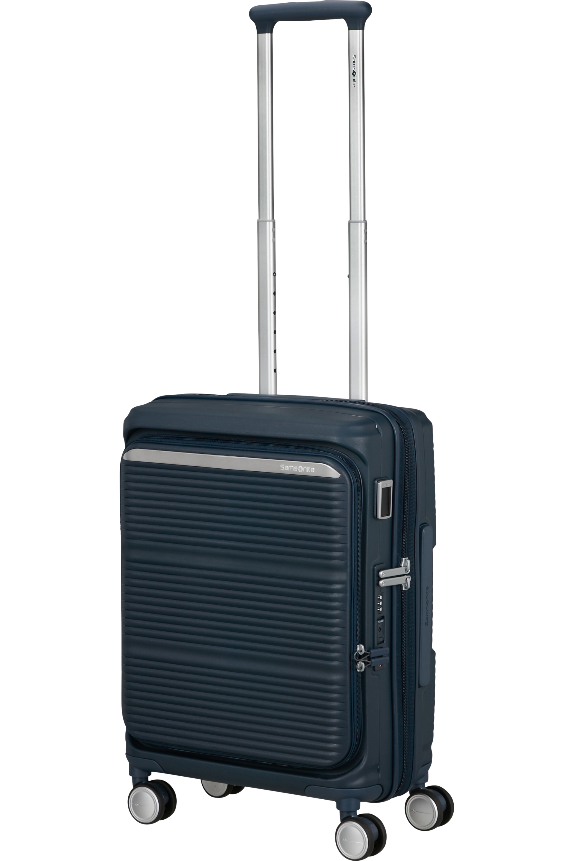 Paralux Valise 4 roues extensible 55cm - Bleu marine foncé