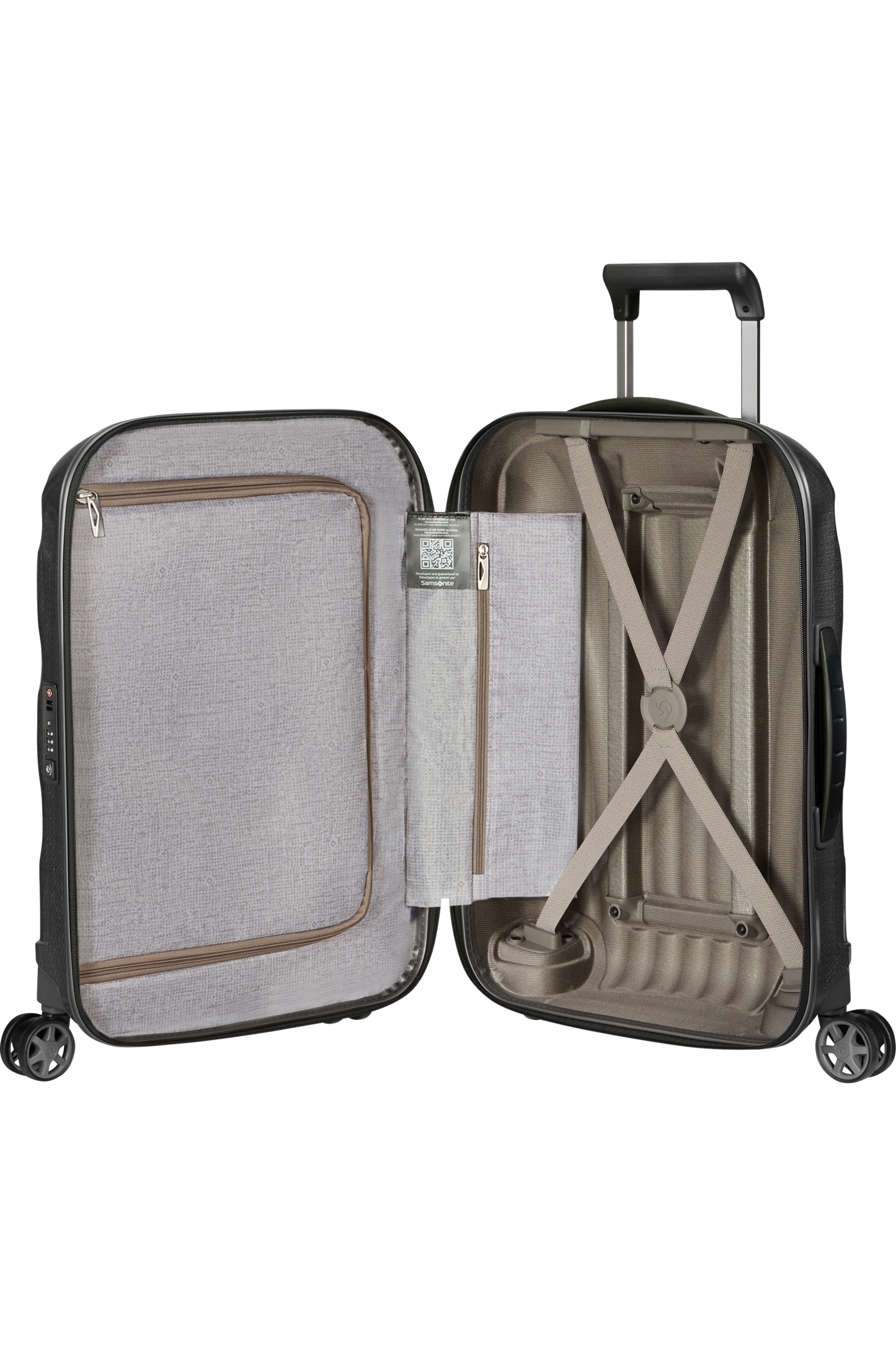 C-Lite Valise à 4 roues extensible 55cm - Noir