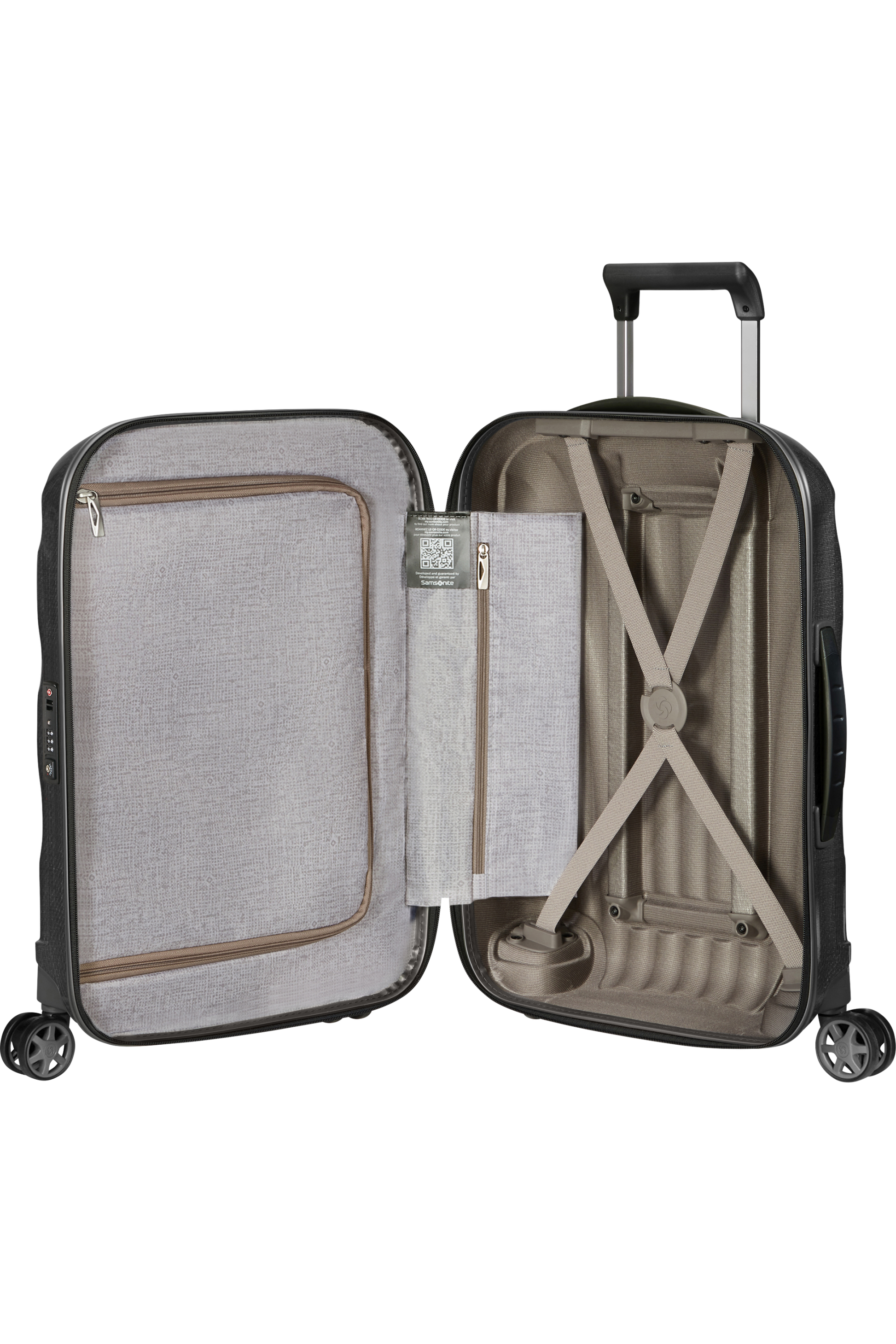 C-Lite Valise à 4 roues extensible 55cm - Noir