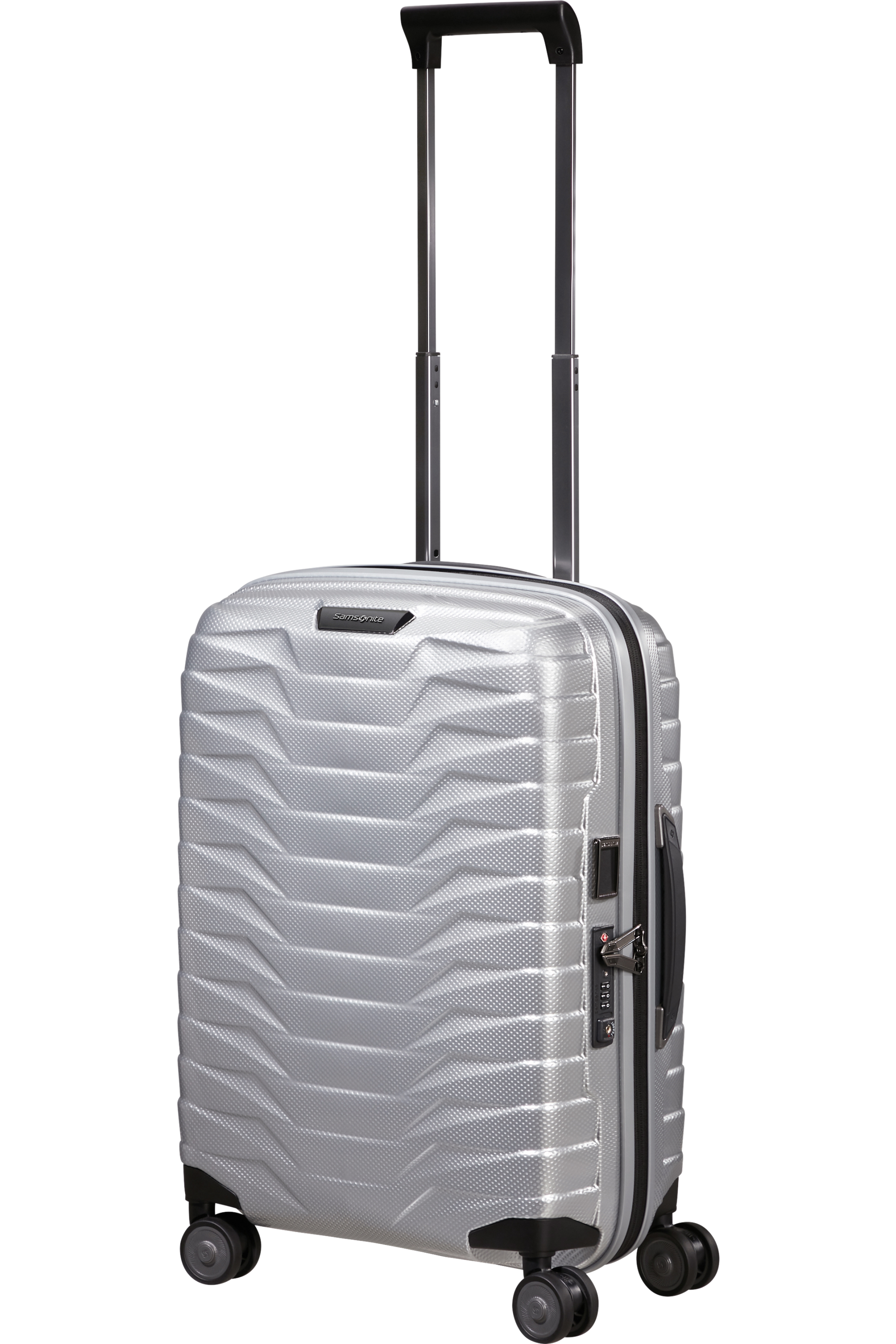 Proxis Valise à 4 roues extensible 55cm - Argent