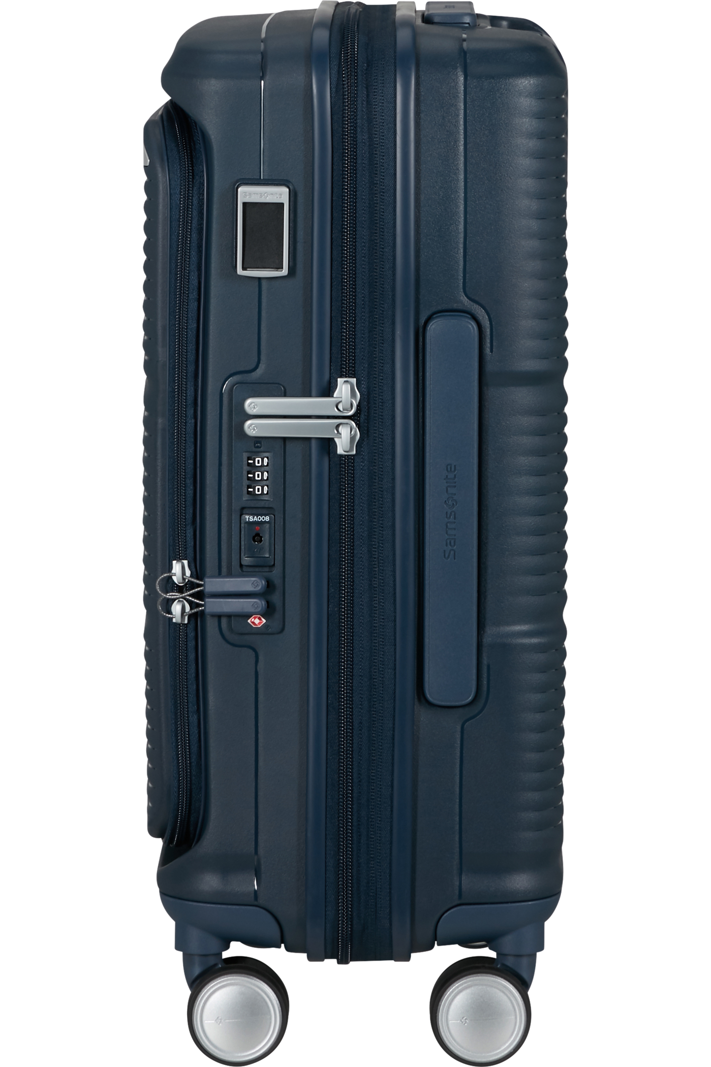 Paralux Valise 4 roues extensible 55cm - Bleu marine foncé