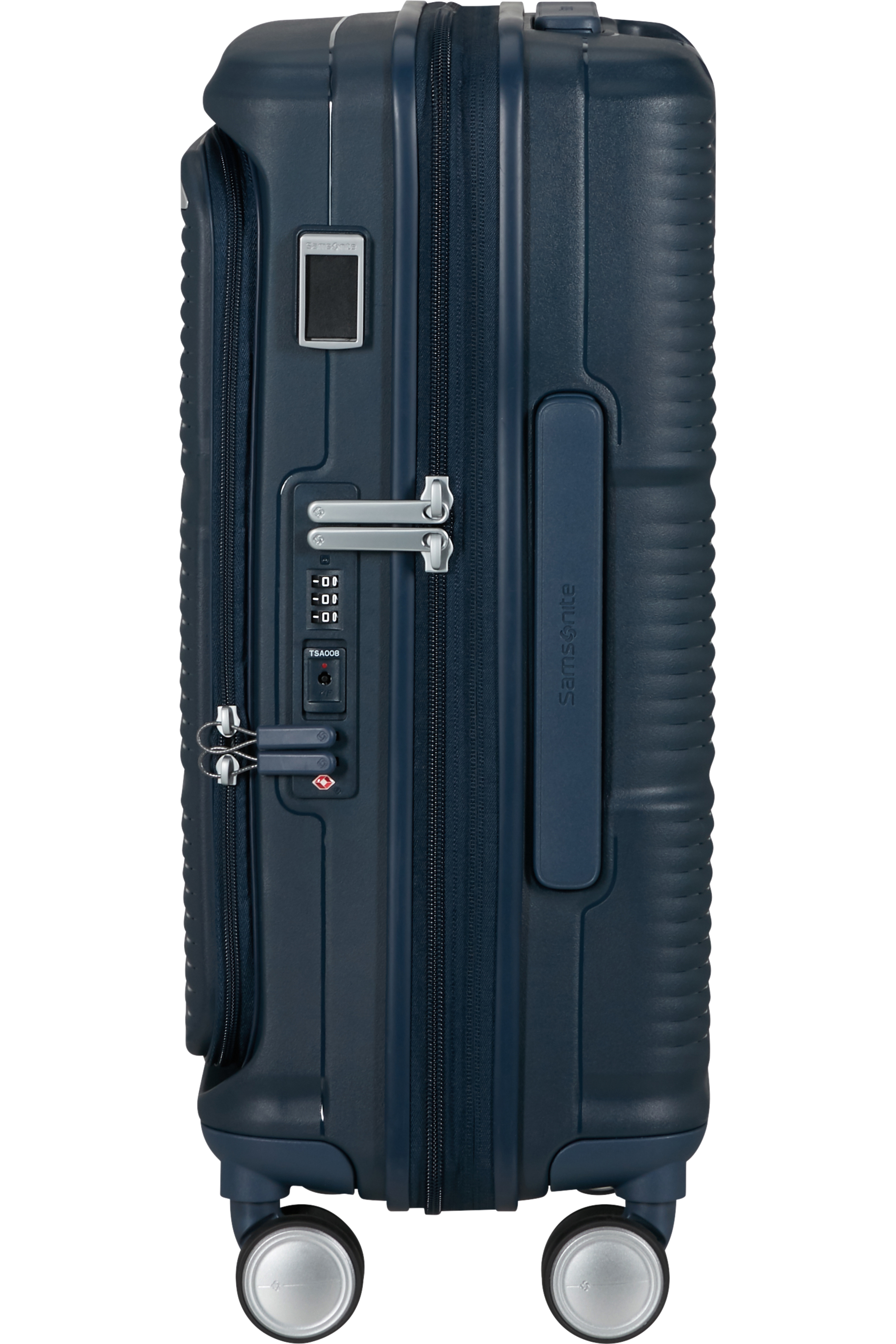 Paralux Valise 4 roues extensible 55cm - Bleu marine foncé