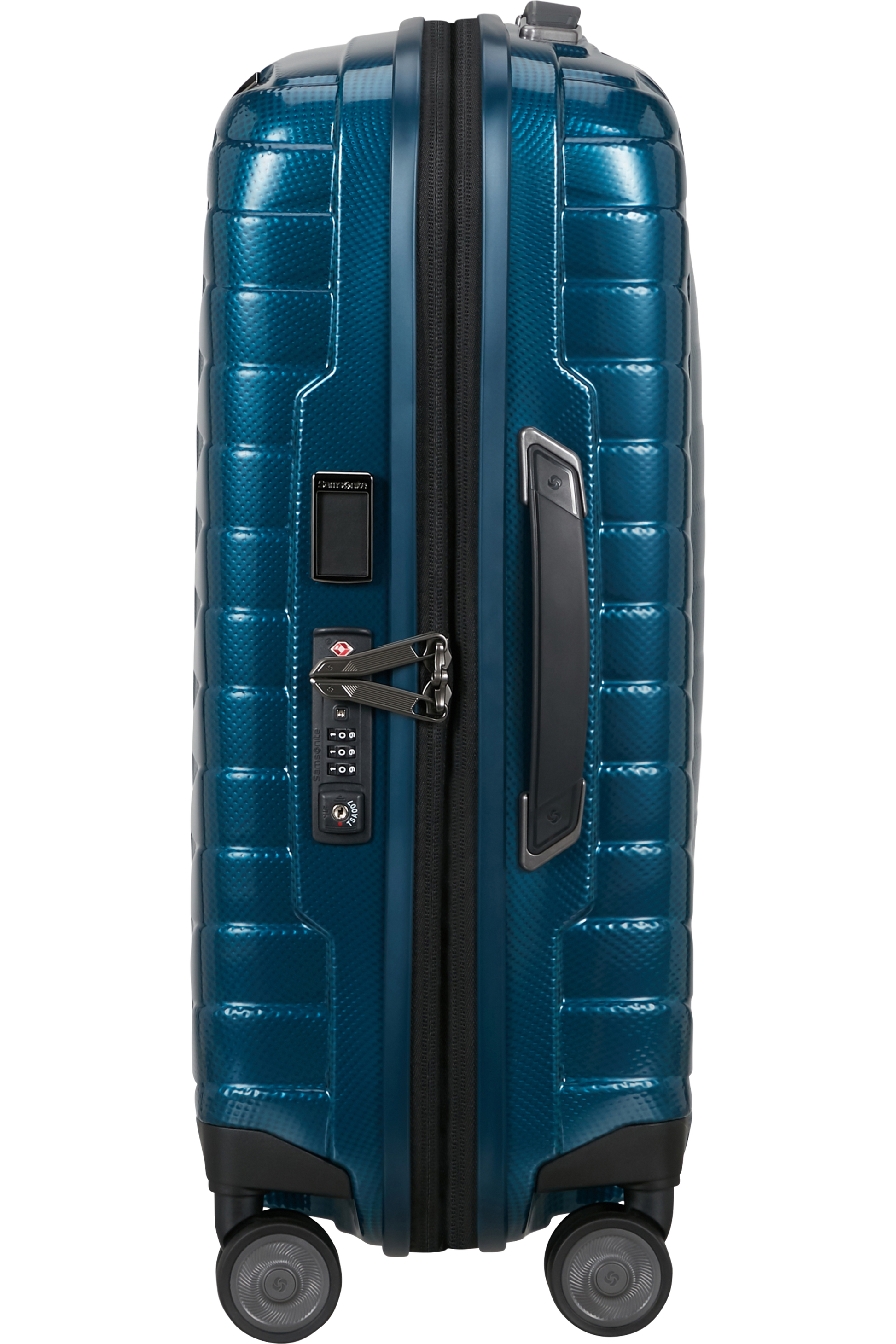 Proxis Valise à 4 roues extensible 55cm - Bleu pétrole