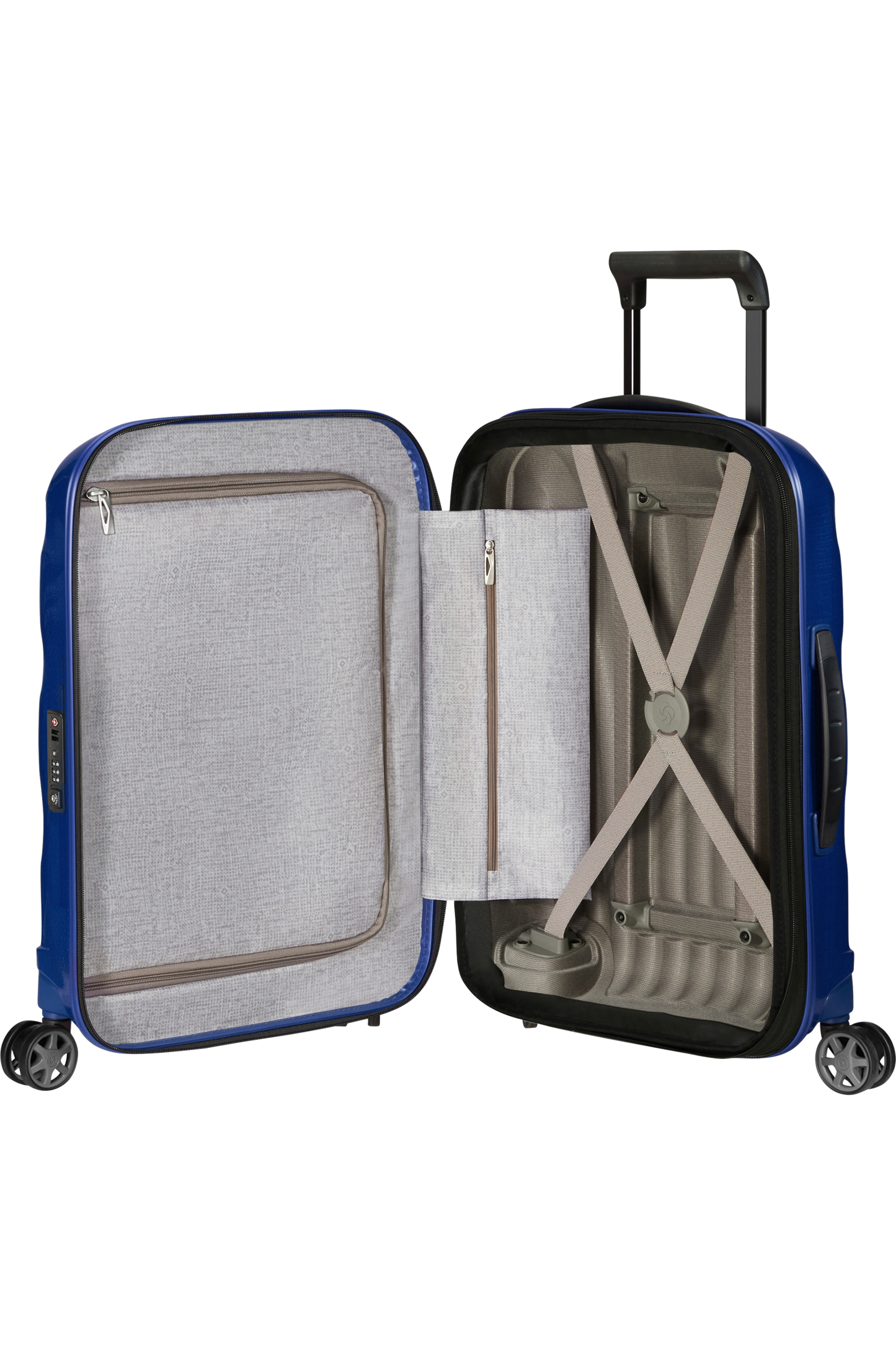C-Lite Valise à 4 roues extensible 55cm - Bleu profond