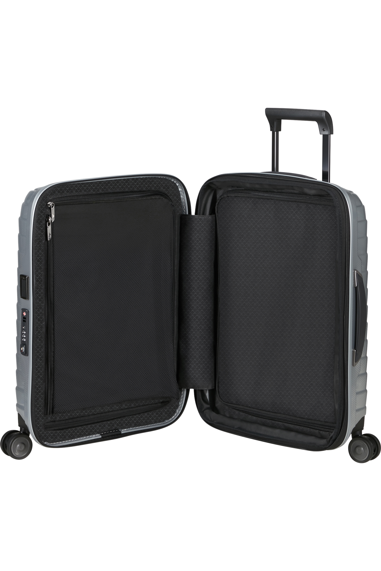 Proxis Valise à 4 roues extensible 55cm - Argent