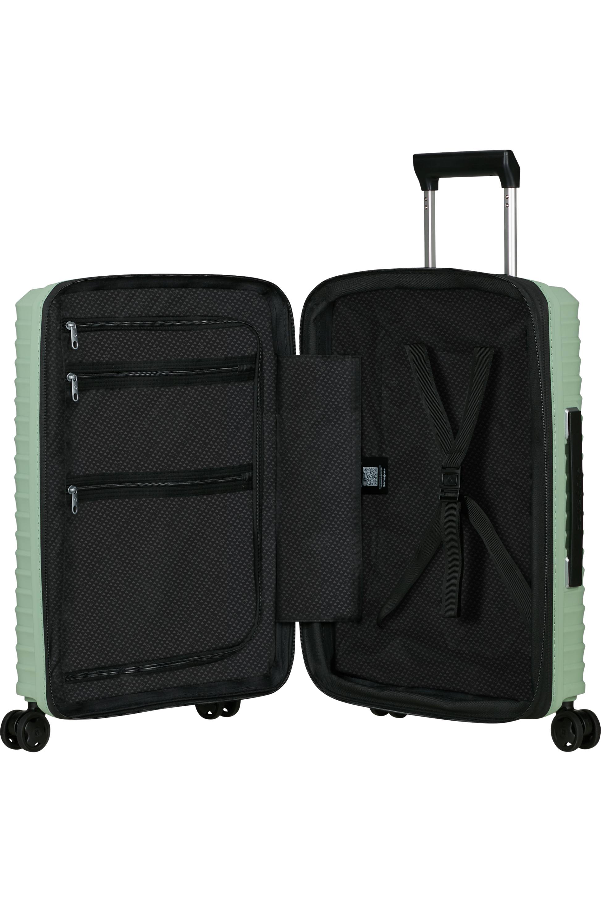 Upscape Valise à 4 roues extensible 55cm - Soft Sage