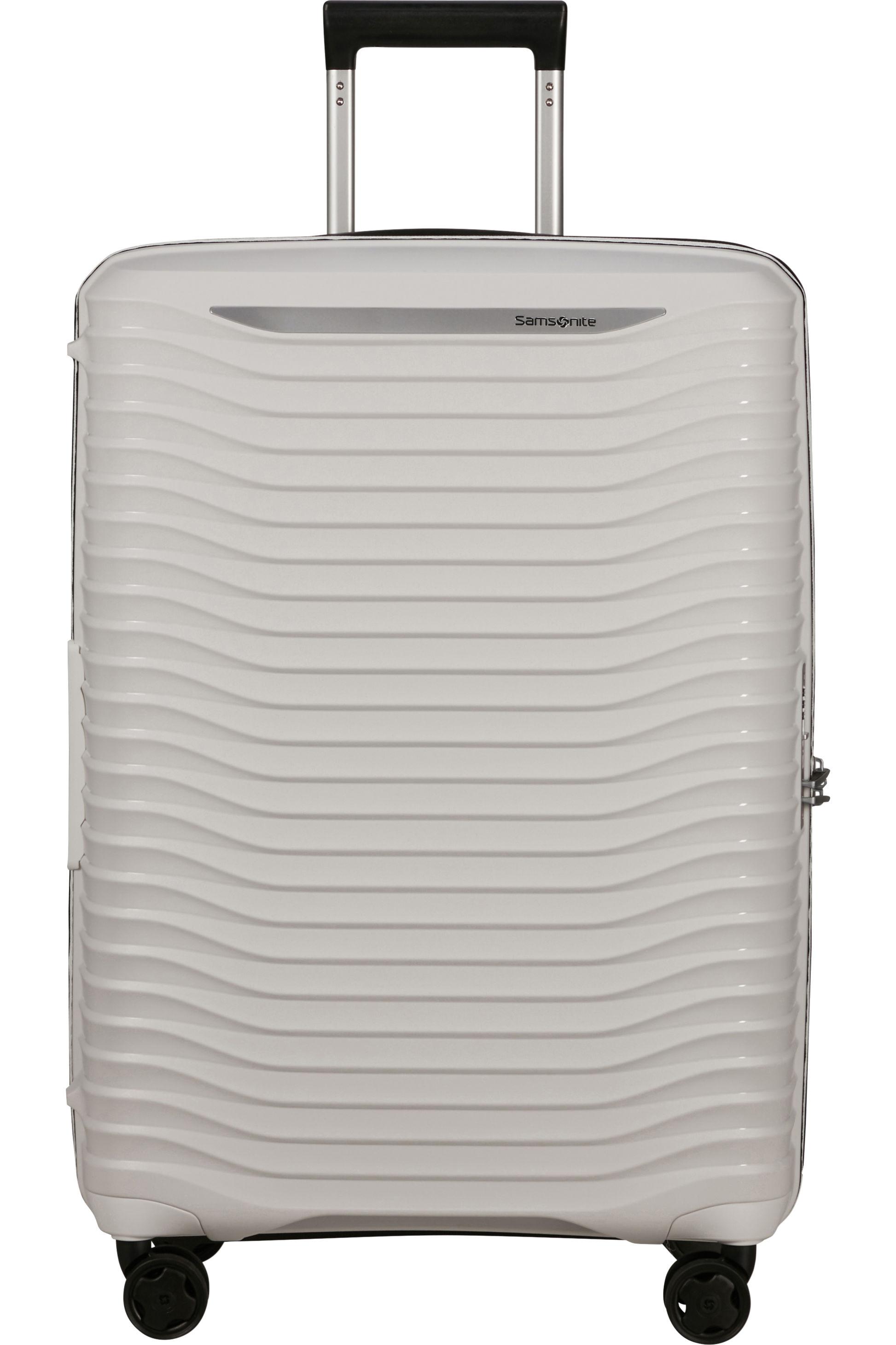 Upscape Valise à 4 roues extensible 68cm - Blanc Nuageux