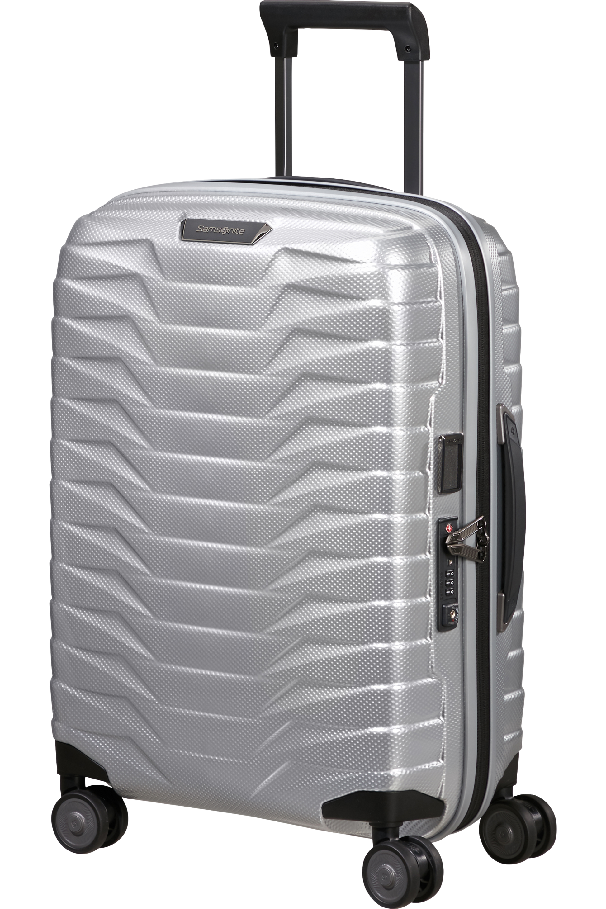 Proxis Valise à 4 roues extensible 55cm - Argent