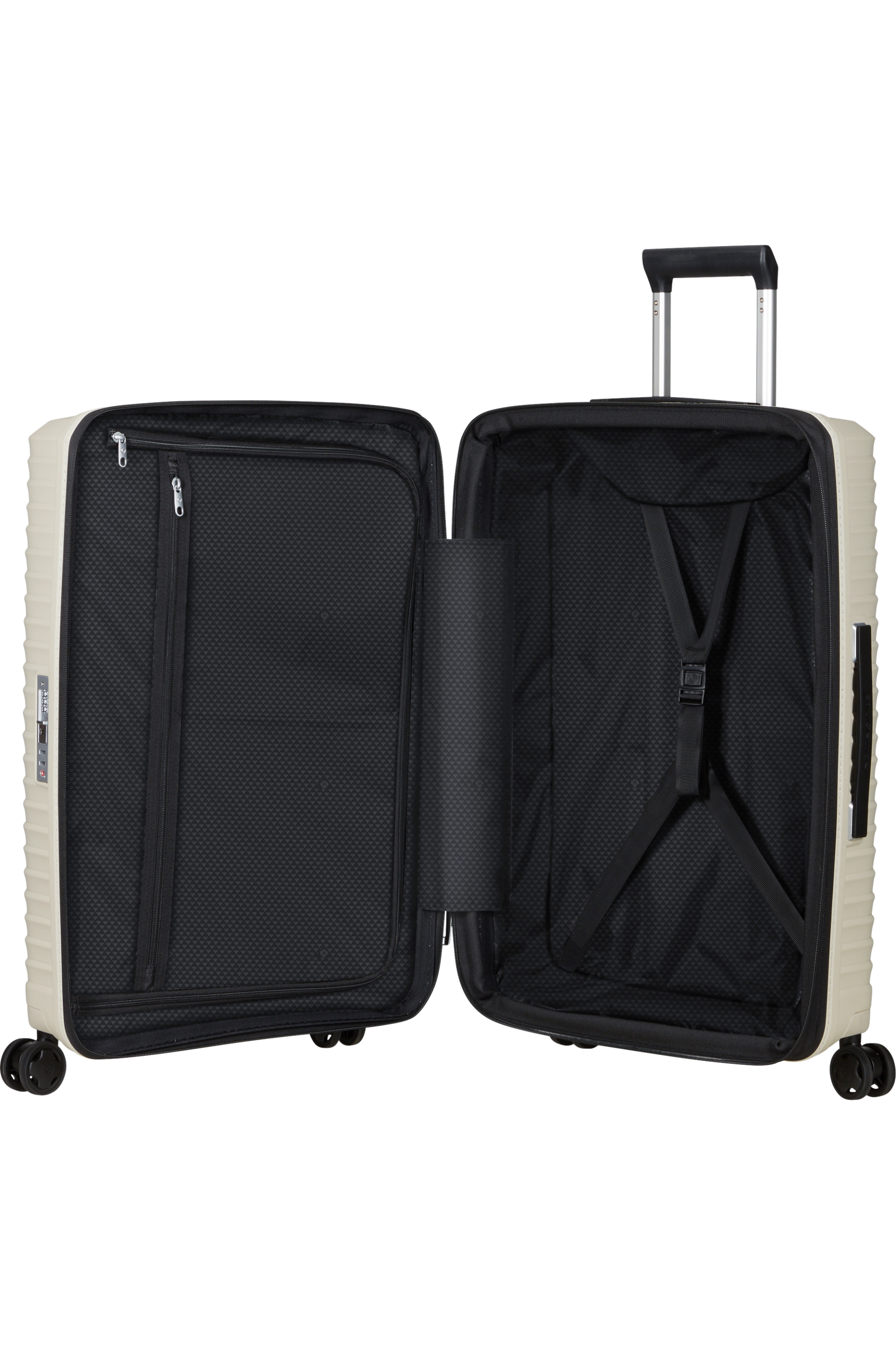 Upscape Valise à 4 roues extensible 68cm - Grès