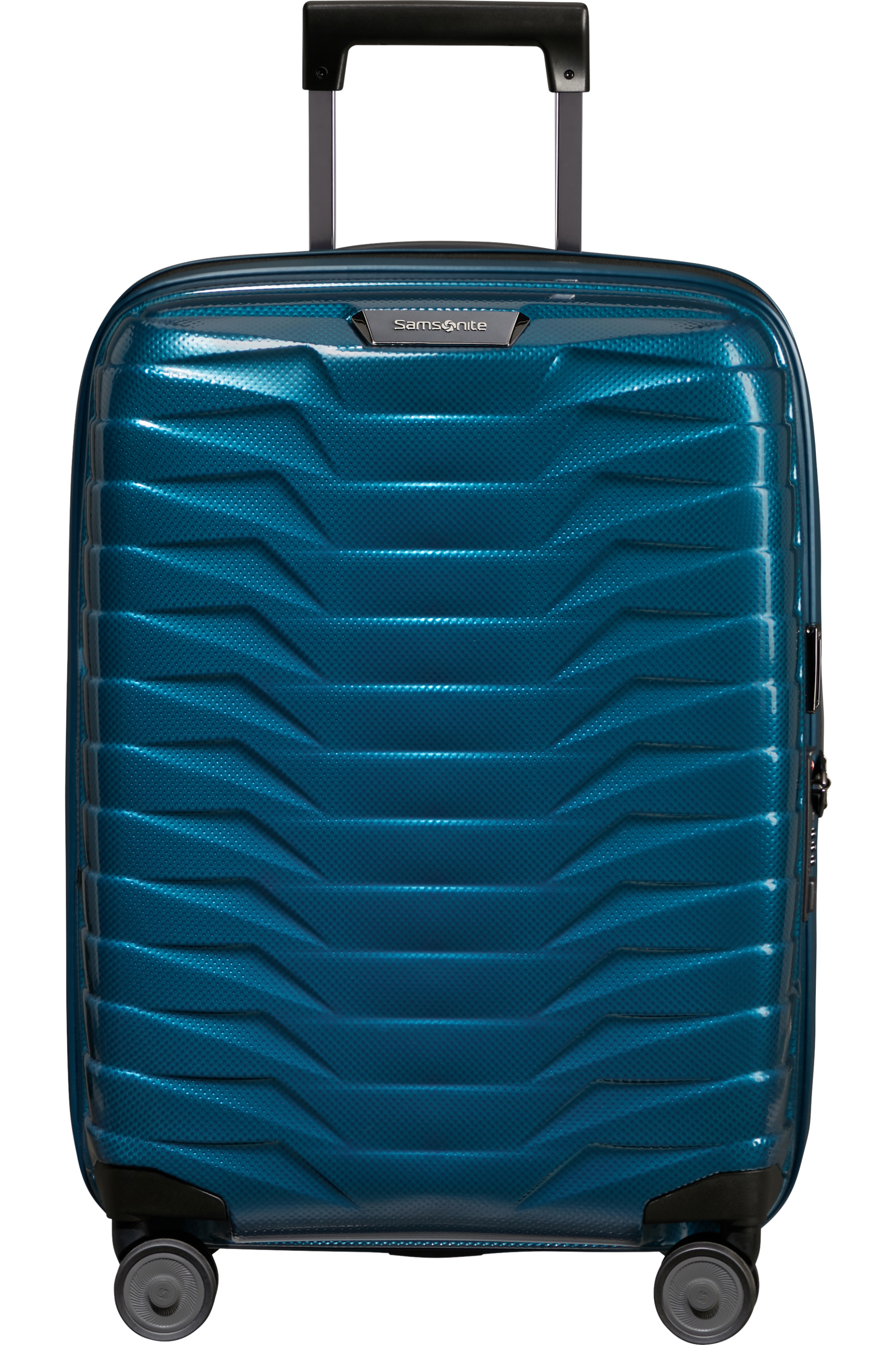 Proxis Valise à 4 roues extensible 55cm - Bleu pétrole