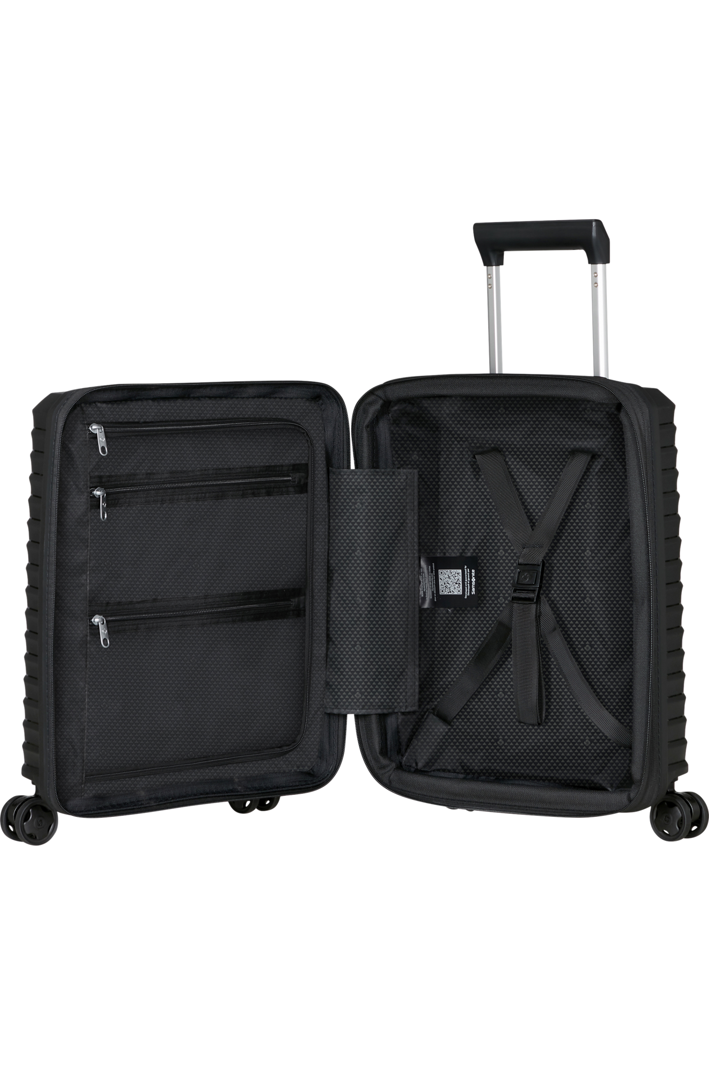Upscape Valise sous-siège à 4 roues 45cm - Noir